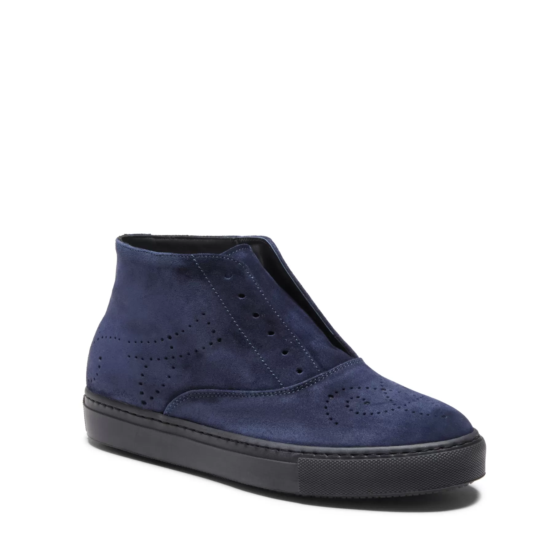New Fratelli Rossetti Desert boot Hobo Sport in suede colore blu - Marine