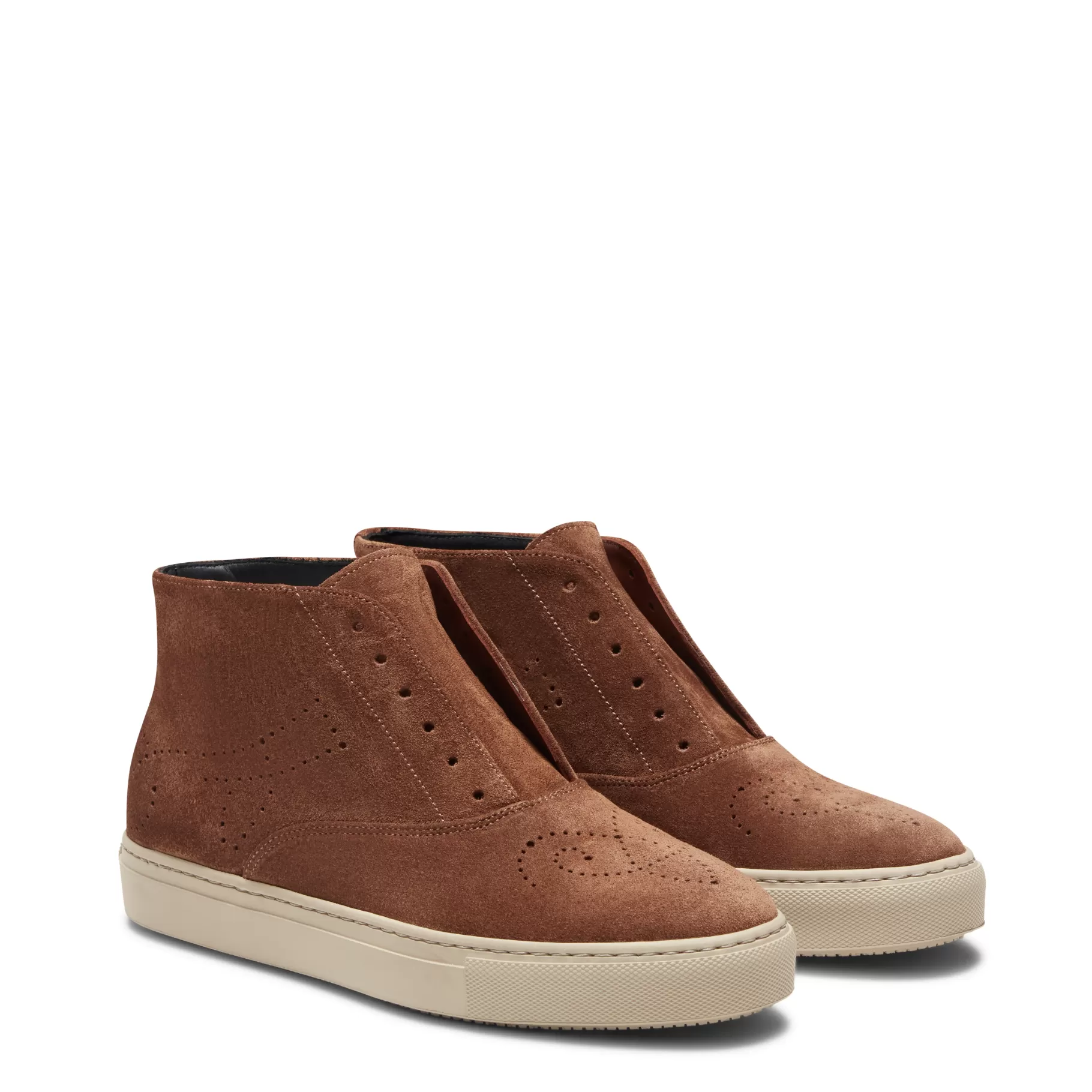 Hot Fratelli Rossetti Desert boot Hobo Sport in suede colore - Cognac