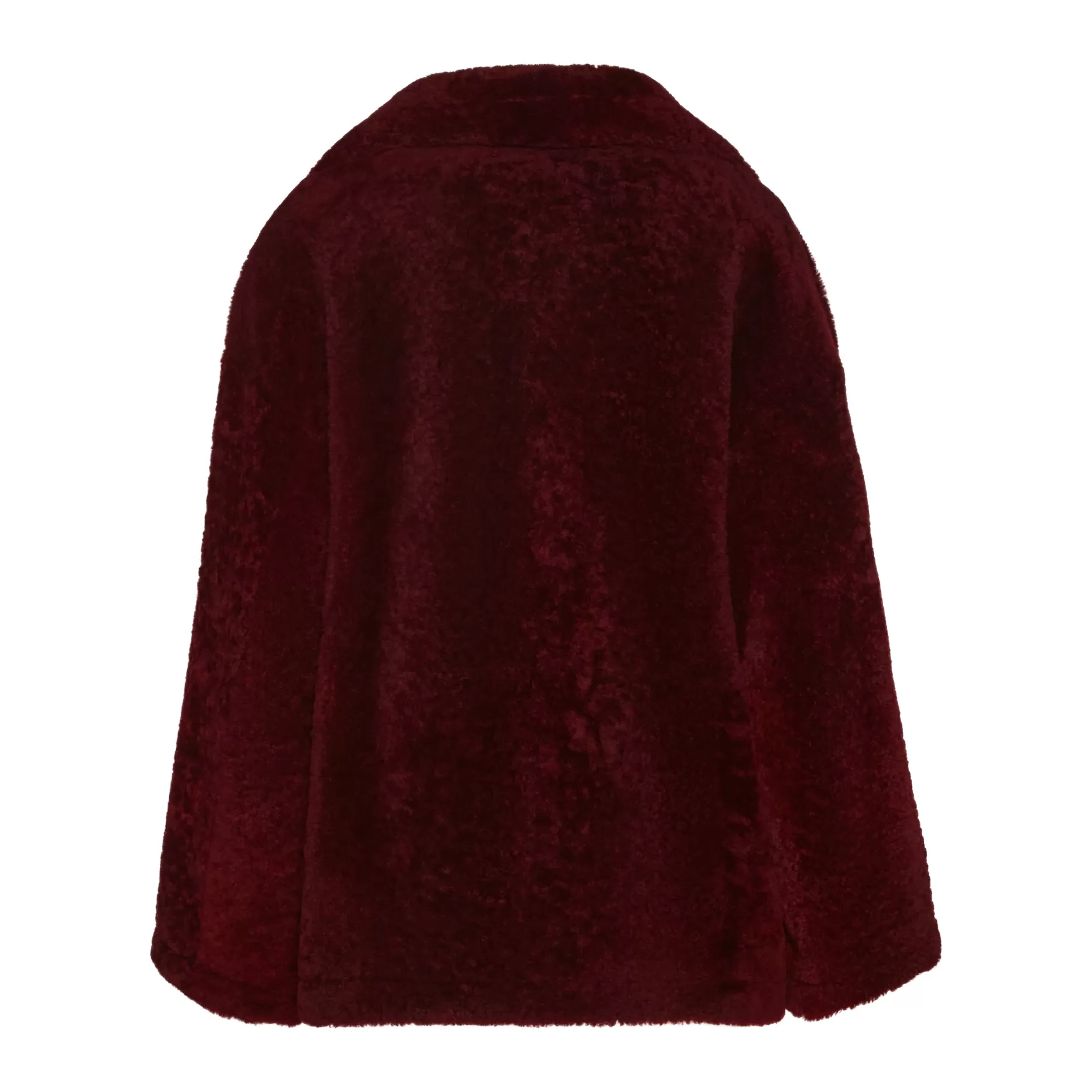 Clearance Fratelli Rossetti Giacca da donna in shearling colore avorio- Rubino