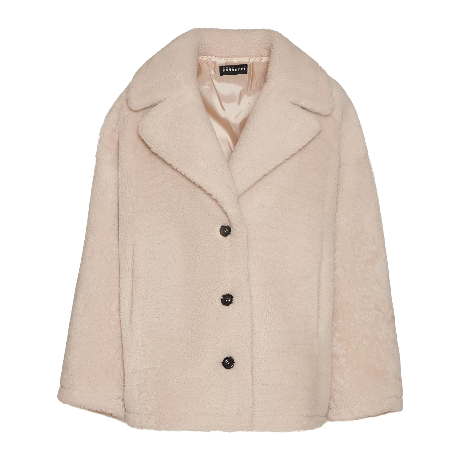 Best Sale Fratelli Rossetti Giacca da donna in shearling colore rosso- Avorio