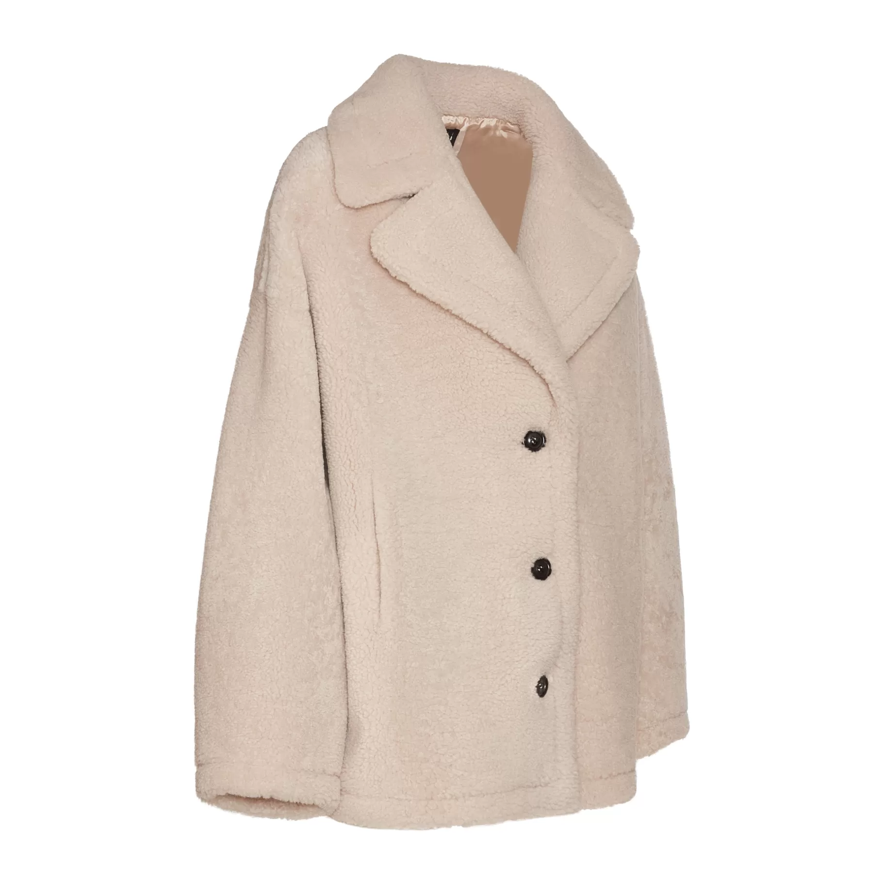 Best Sale Fratelli Rossetti Giacca da donna in shearling colore rosso- Avorio