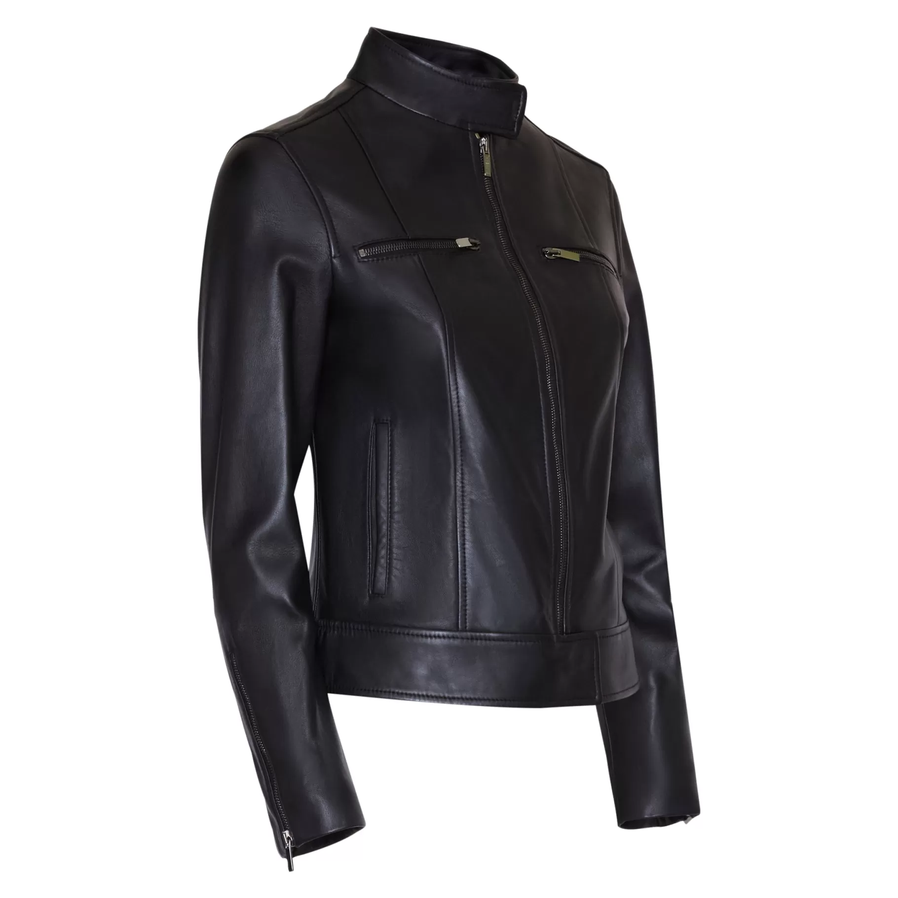 New Fratelli Rossetti Giubbino da donna in nappa colore - Nero