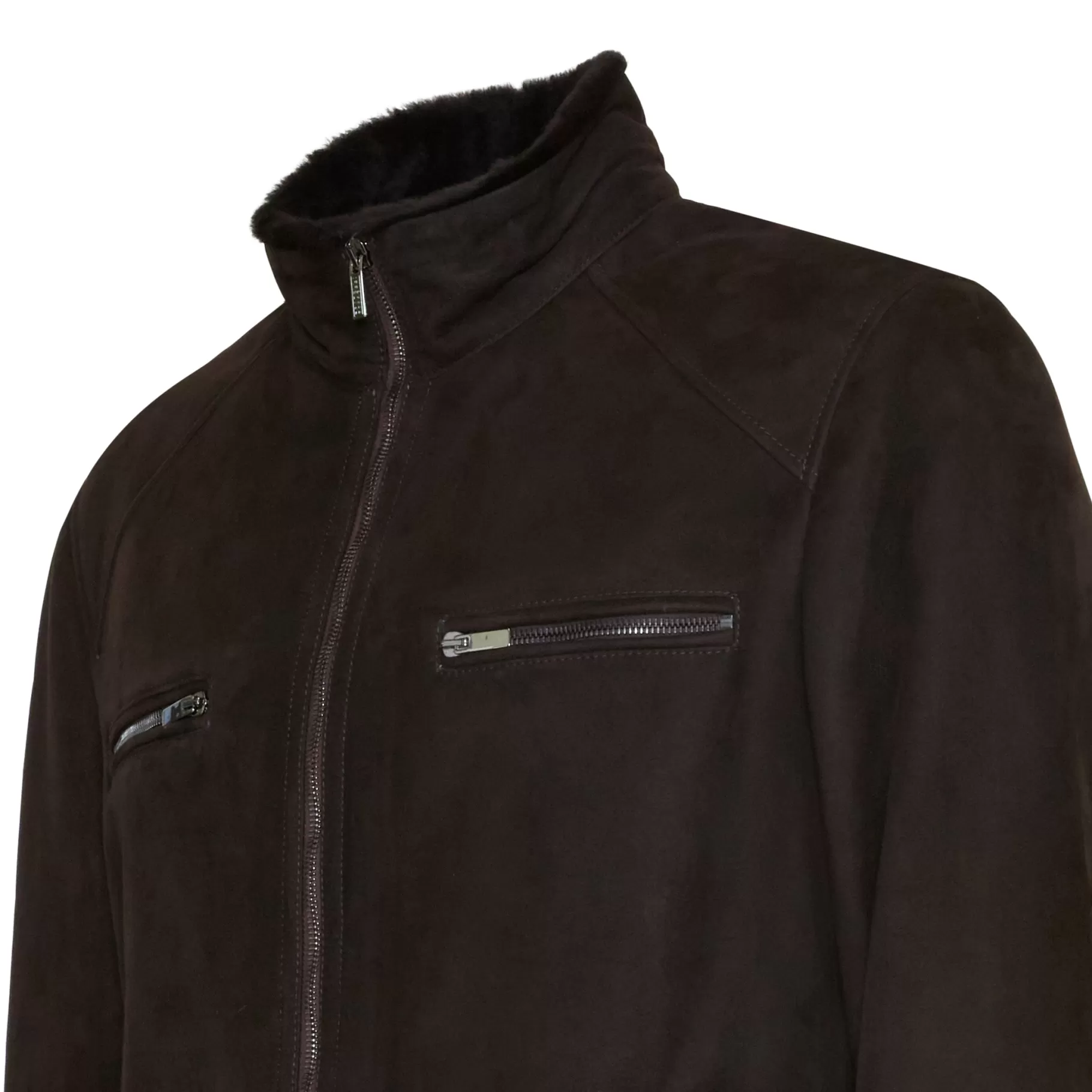 Discount Fratelli Rossetti Giubbino da uomo in shearling colore - Marrone