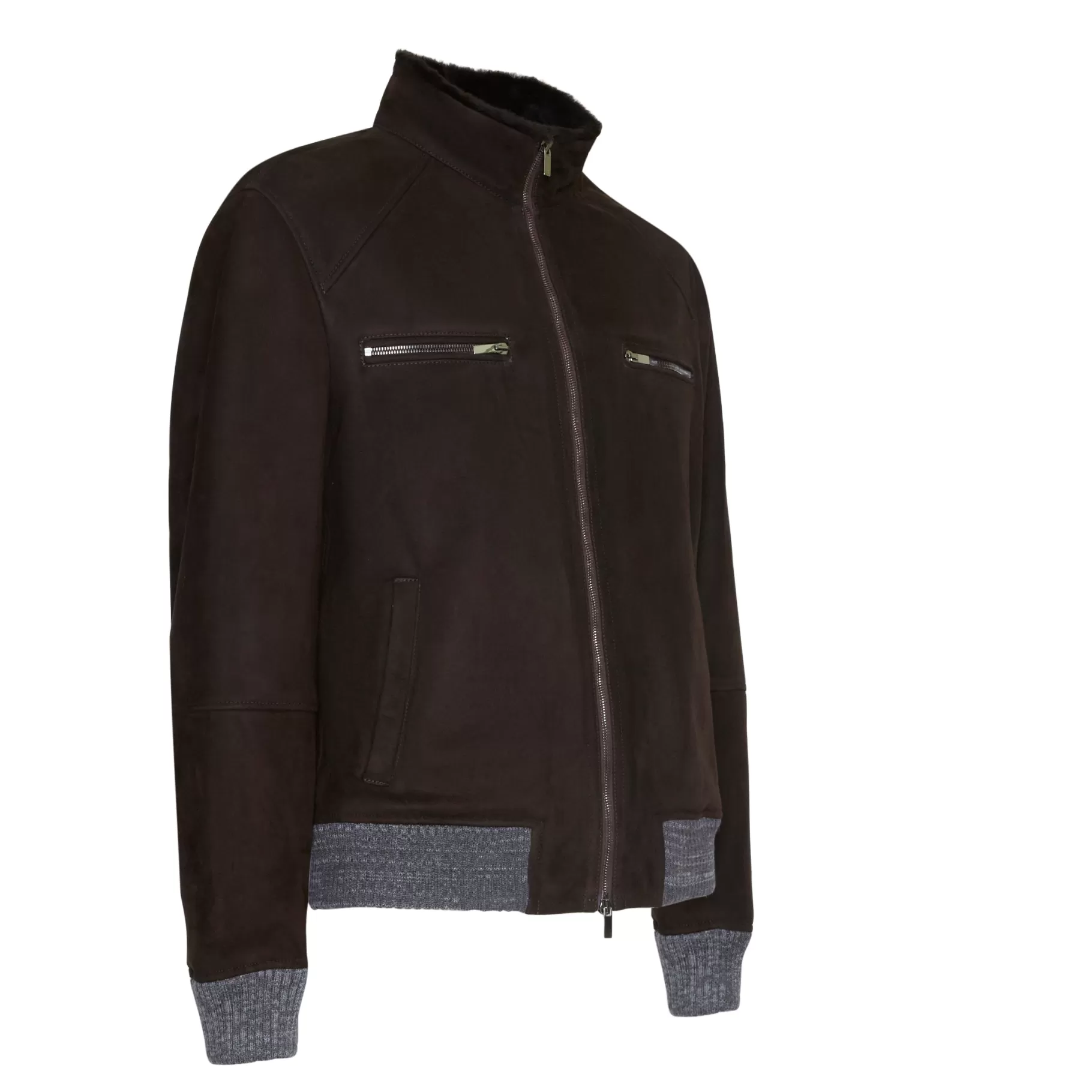 Discount Fratelli Rossetti Giubbino da uomo in shearling colore - Marrone