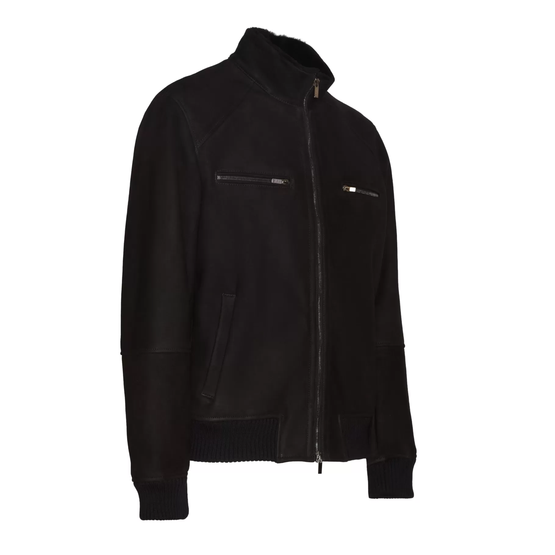 Clearance Fratelli Rossetti Giubbino da uomo in shearling colore - Nero