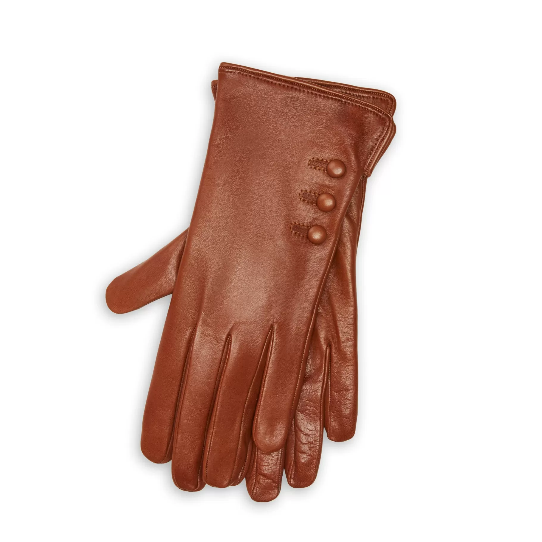 New Fratelli Rossetti Guanto donna in pelle colore tabacco- Bruciato