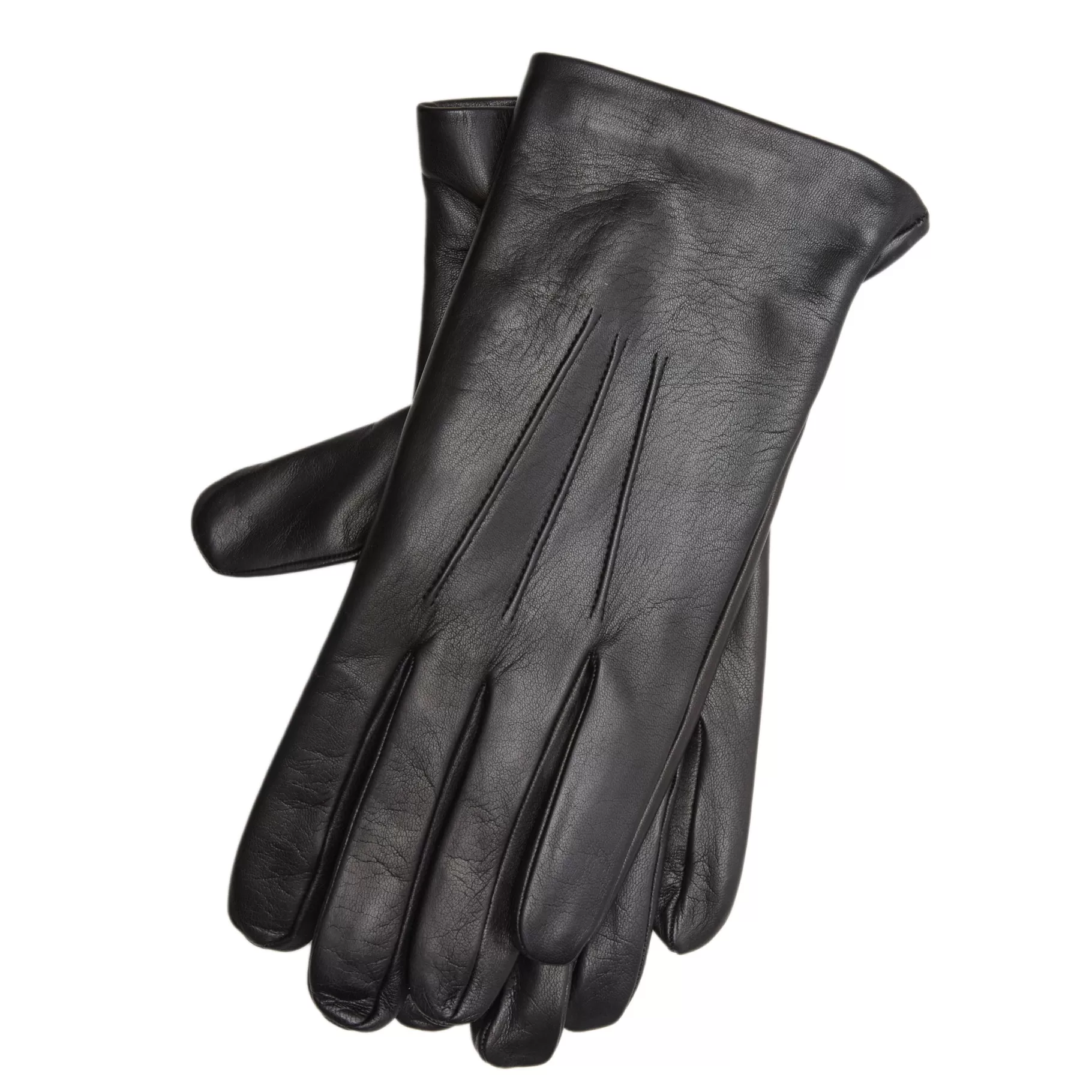 Shop Fratelli Rossetti Guanto uomo in pelle colore - Nero
