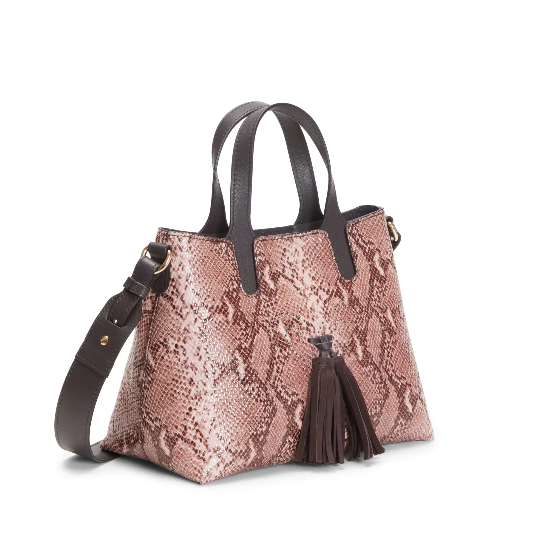 New Fratelli Rossetti Hobo Tote Bag Piccola in pelle colore cipria-