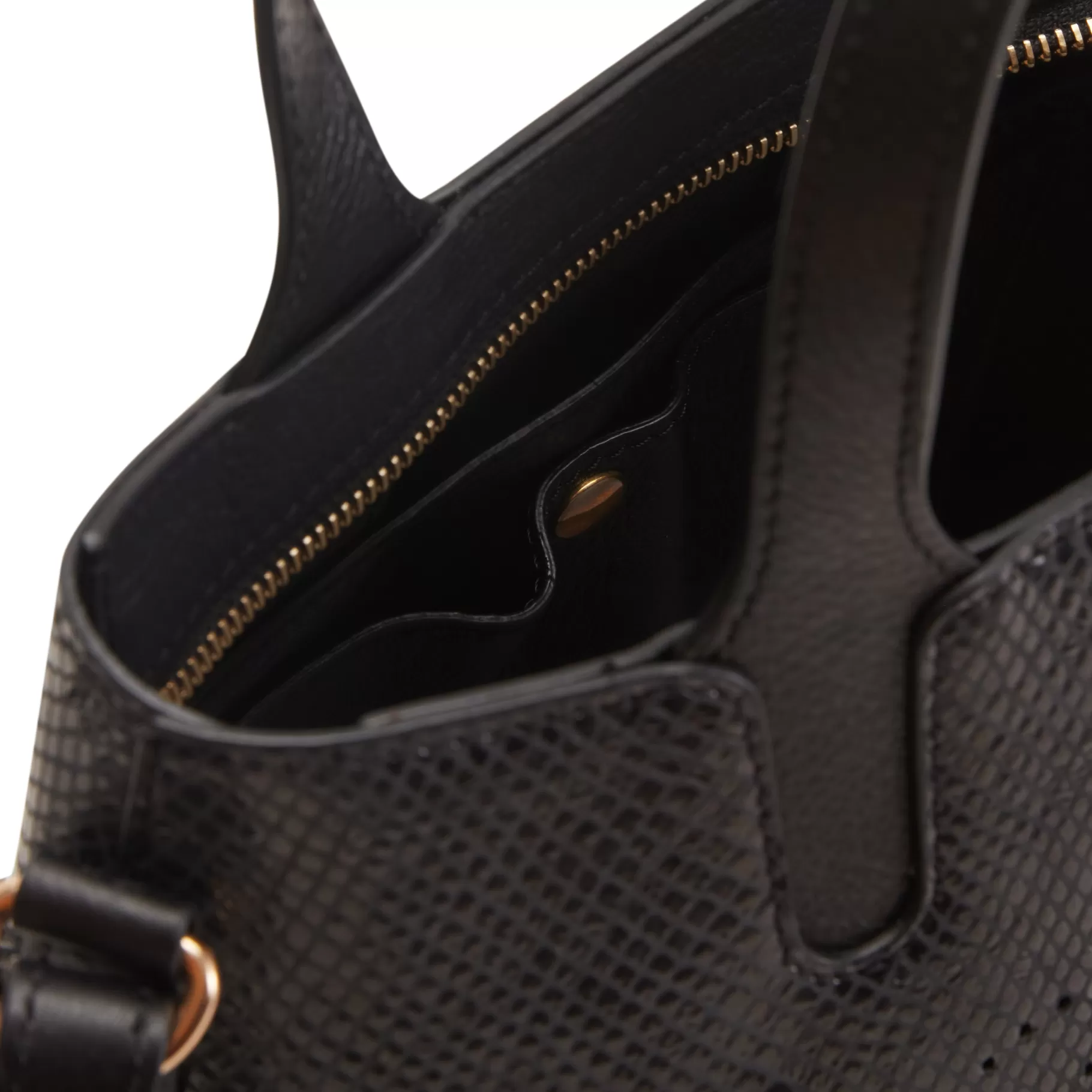 Outlet Fratelli Rossetti Hobo Tote Bag Piccola in pelle colore nero-