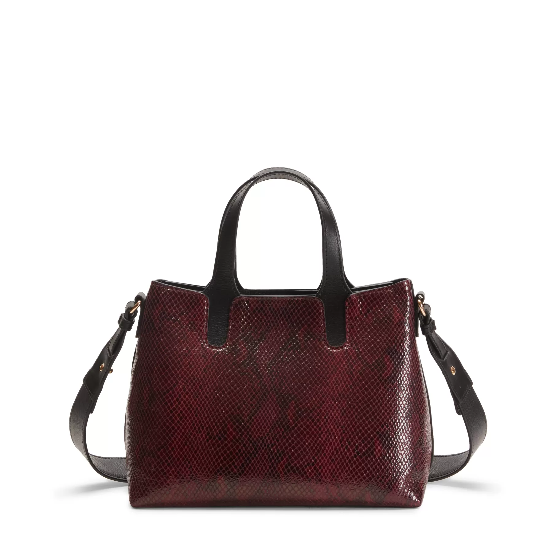 Outlet Fratelli Rossetti Hobo Tote Bag Piccola in pelle colore prugna-