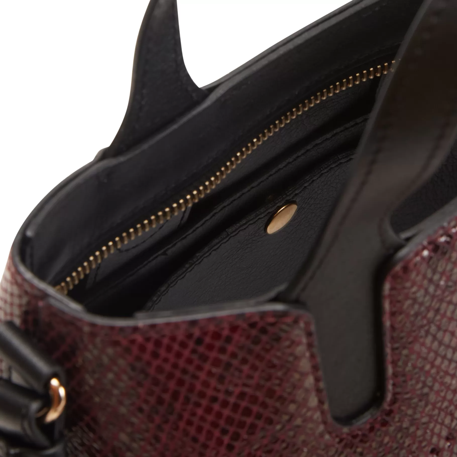 Outlet Fratelli Rossetti Hobo Tote Bag Piccola in pelle colore prugna-