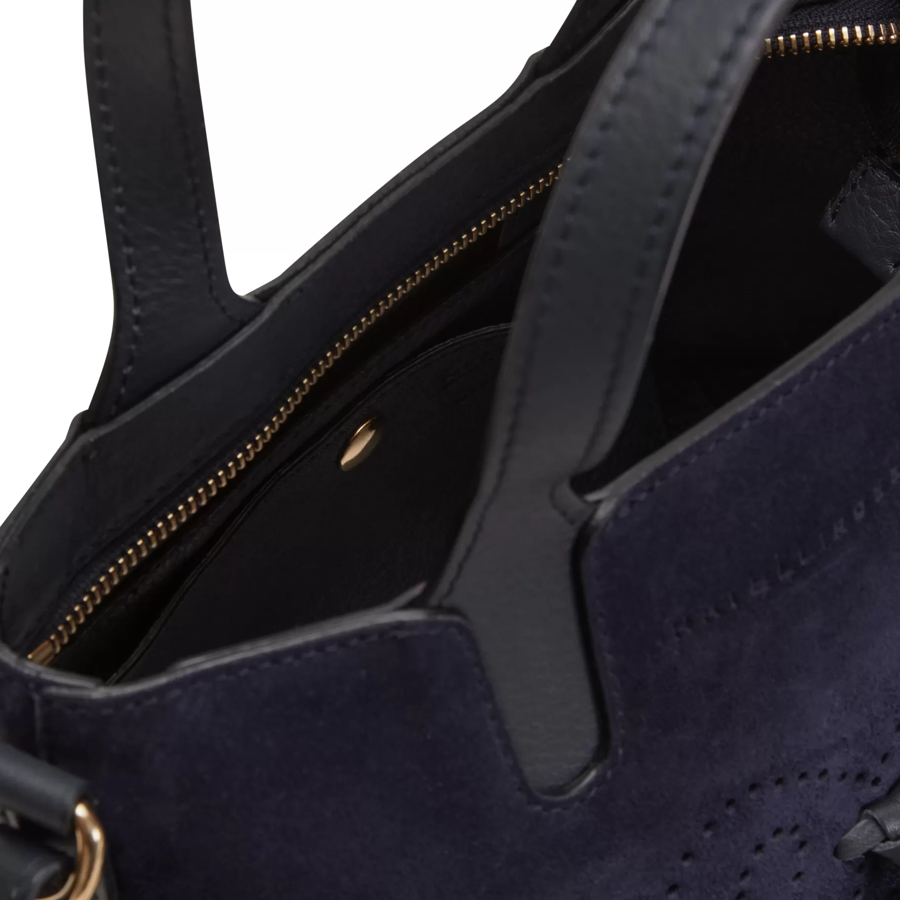 Online Fratelli Rossetti Hobo Tote Bag Piccola in suede colore blu navy-