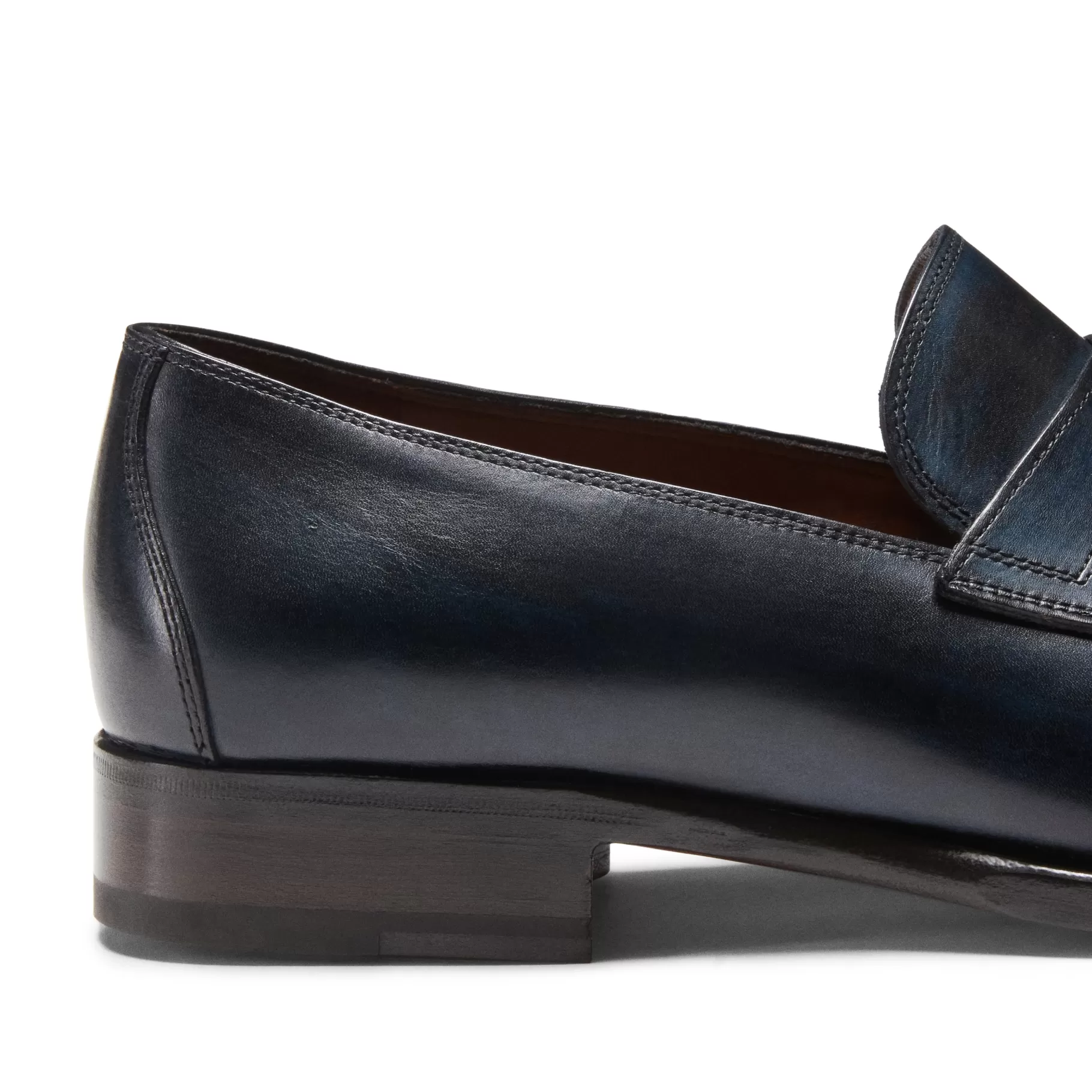 New Fratelli Rossetti Mocassino a fascetta in pelle colore blu- BluMarine