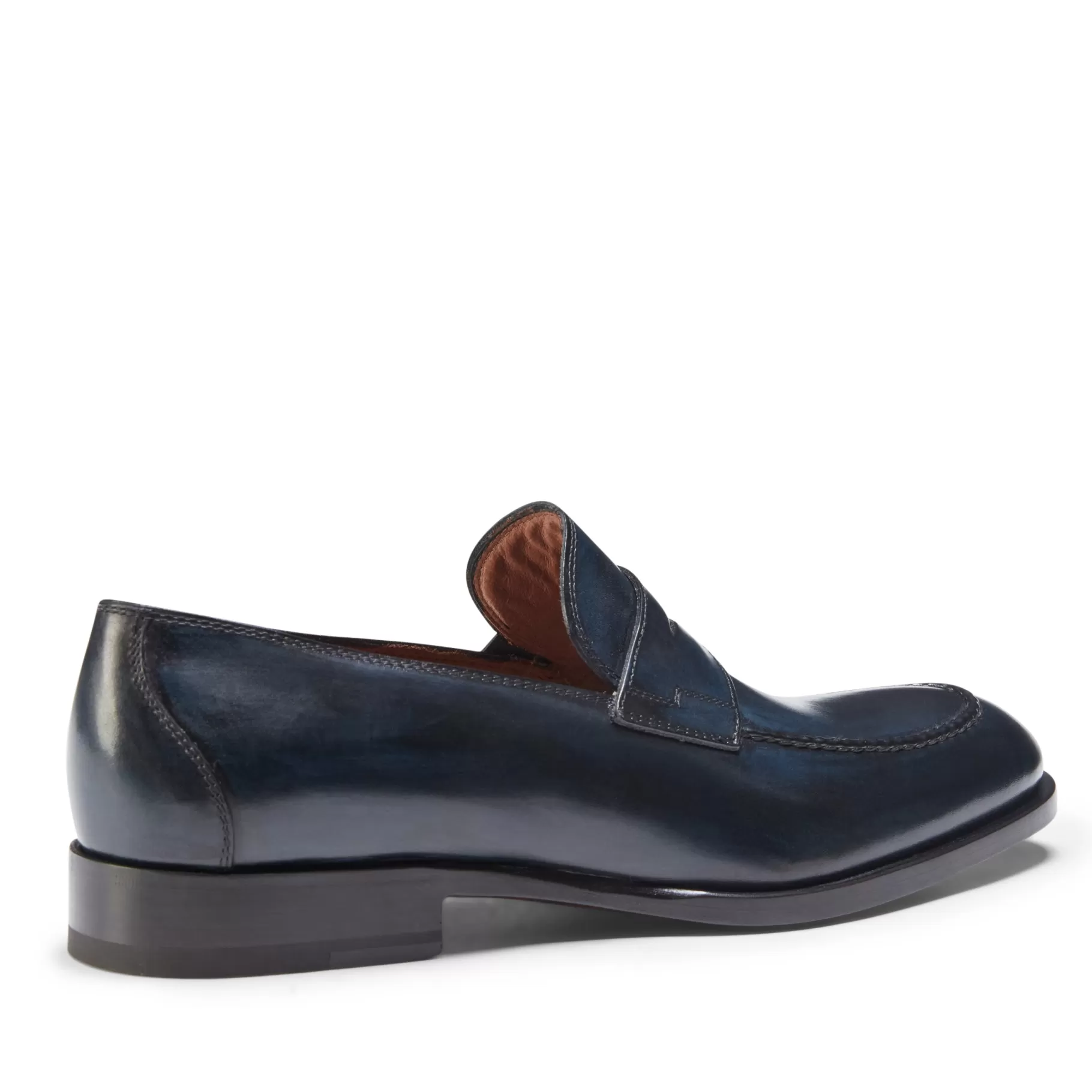 New Fratelli Rossetti Mocassino a fascetta in pelle colore blu- BluMarine