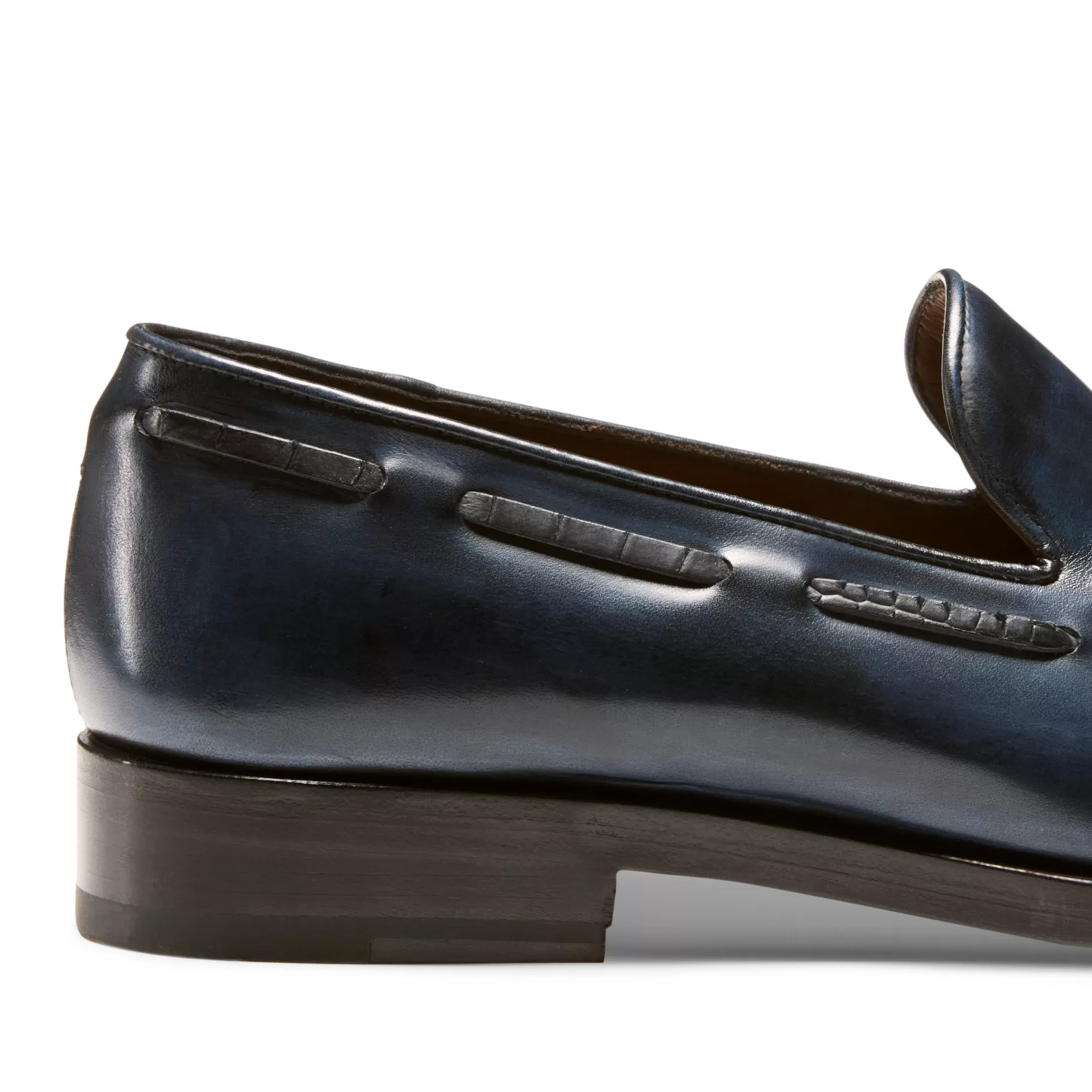Outlet Fratelli Rossetti Mocassino Brera in pelle colore blu - Marine