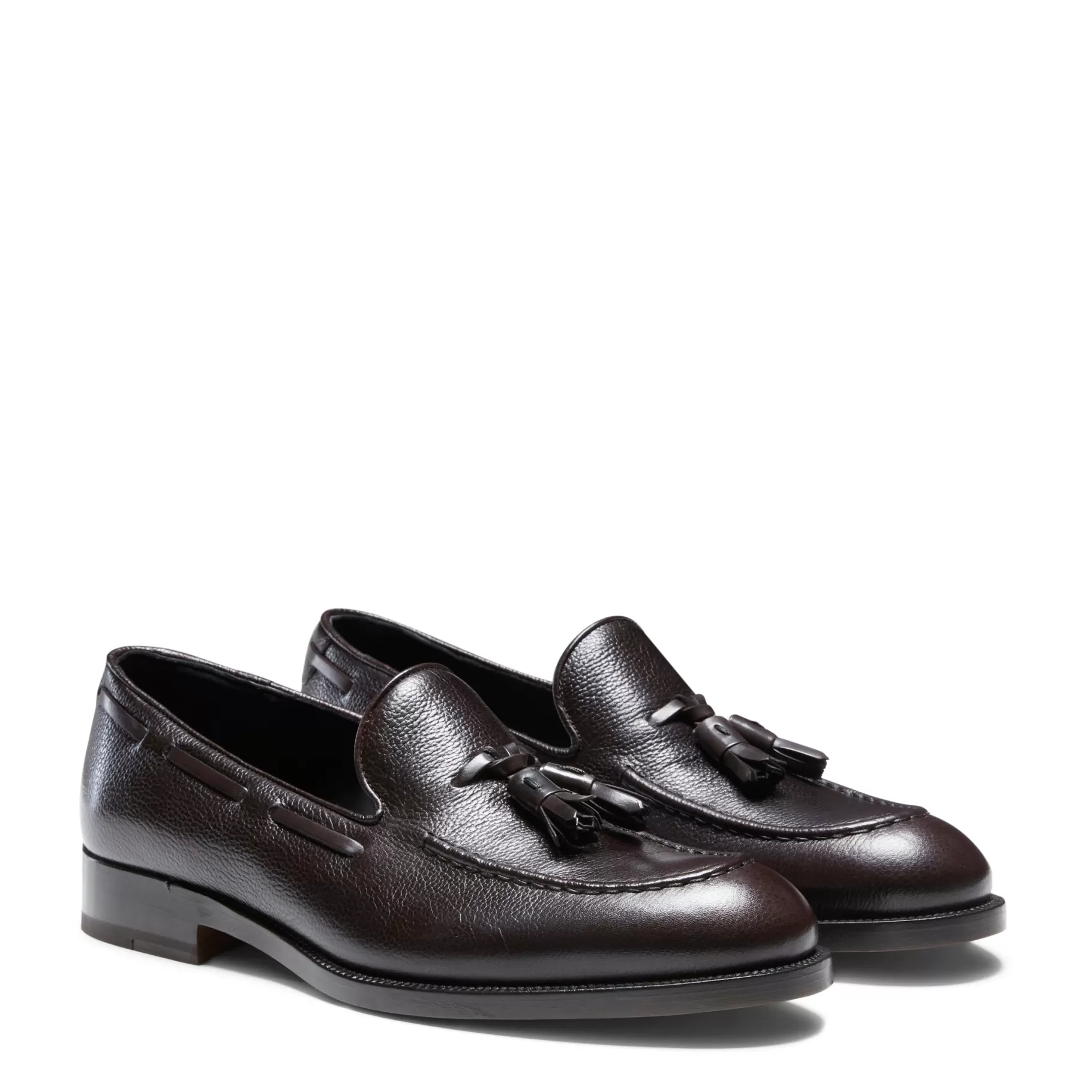 Flash Sale Fratelli Rossetti Mocassino Brera in pelle colore - Ebano
