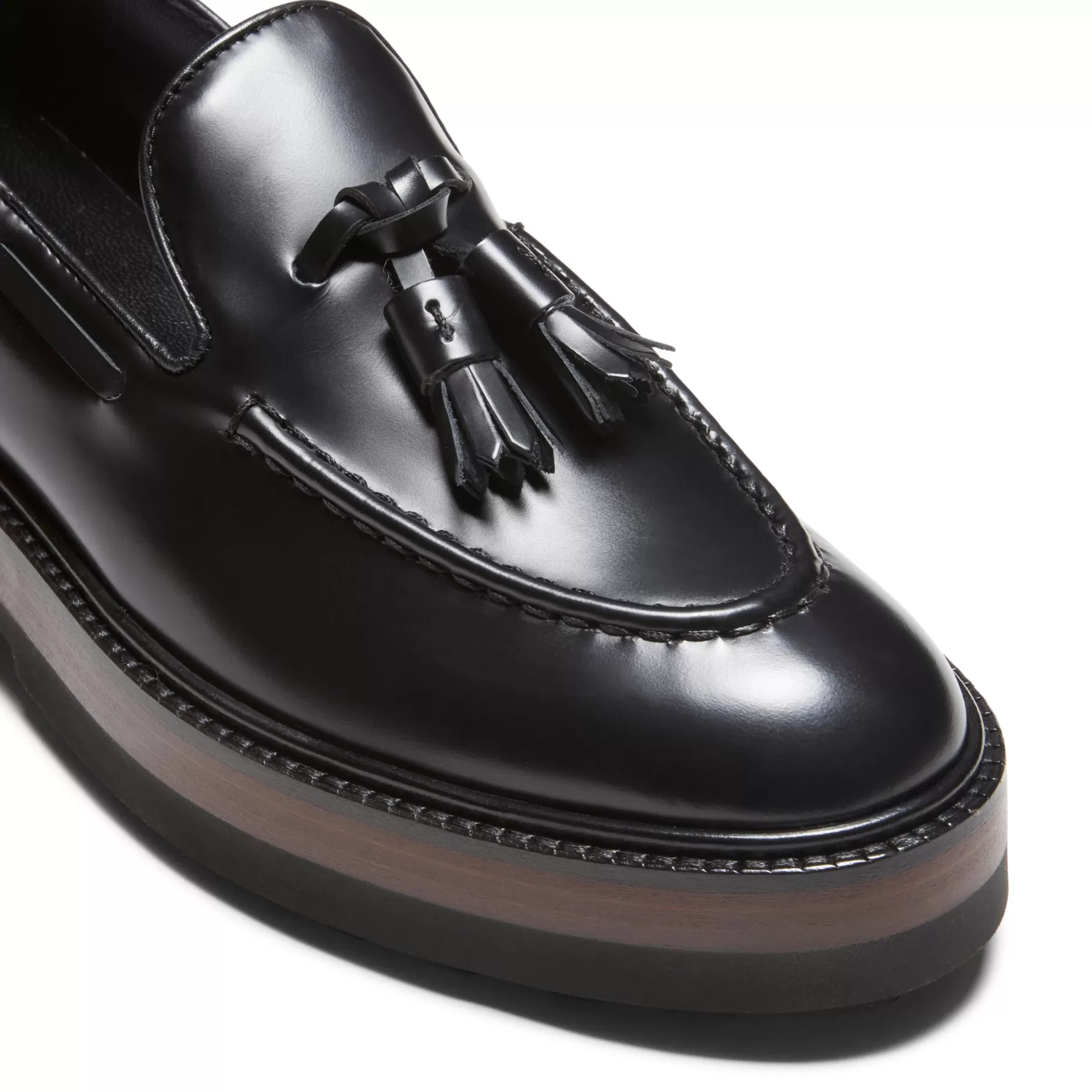 Discount Fratelli Rossetti Mocassino Brera in pelle colore - Nero