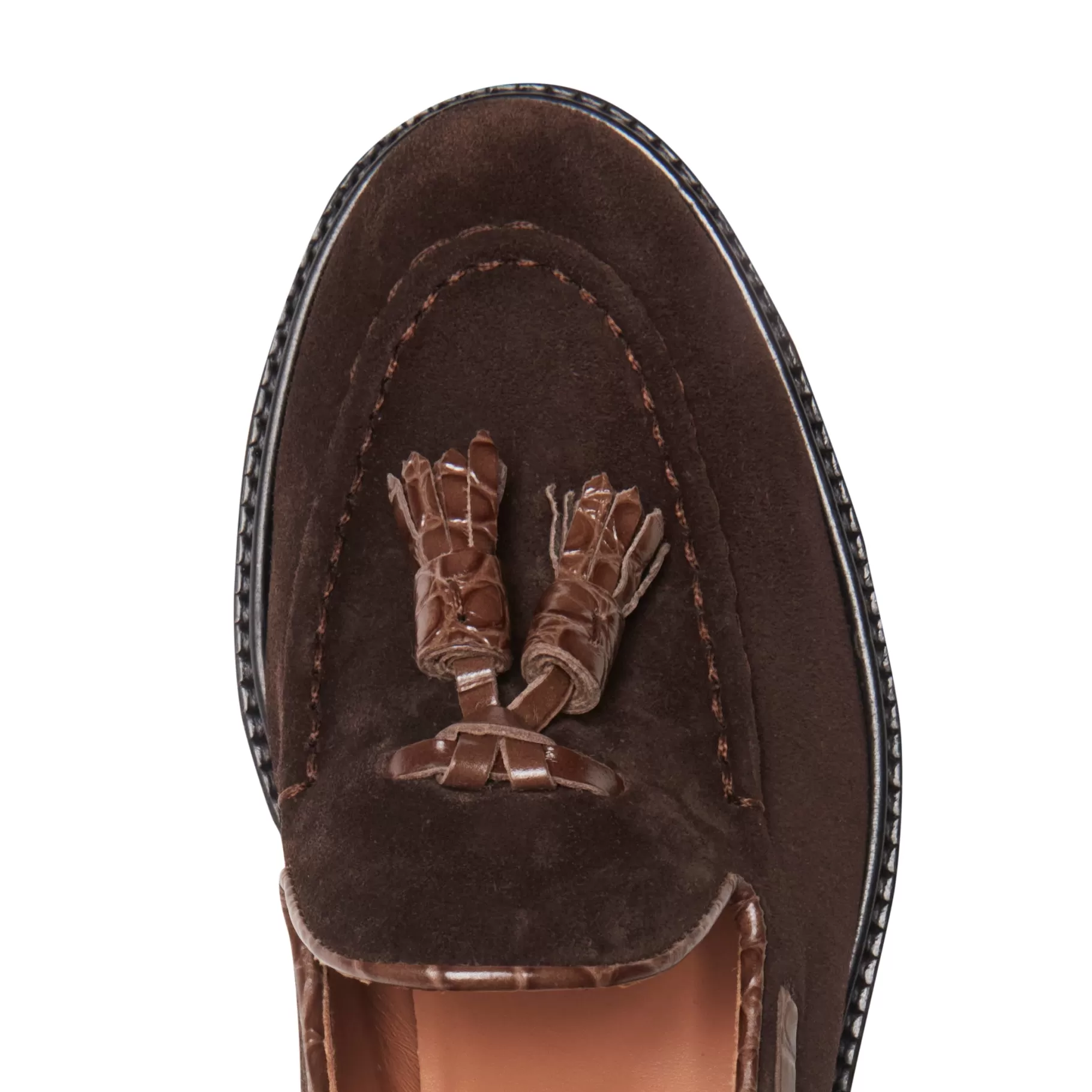 Flash Sale Fratelli Rossetti Mocassino Brera in suede colore - Cacao