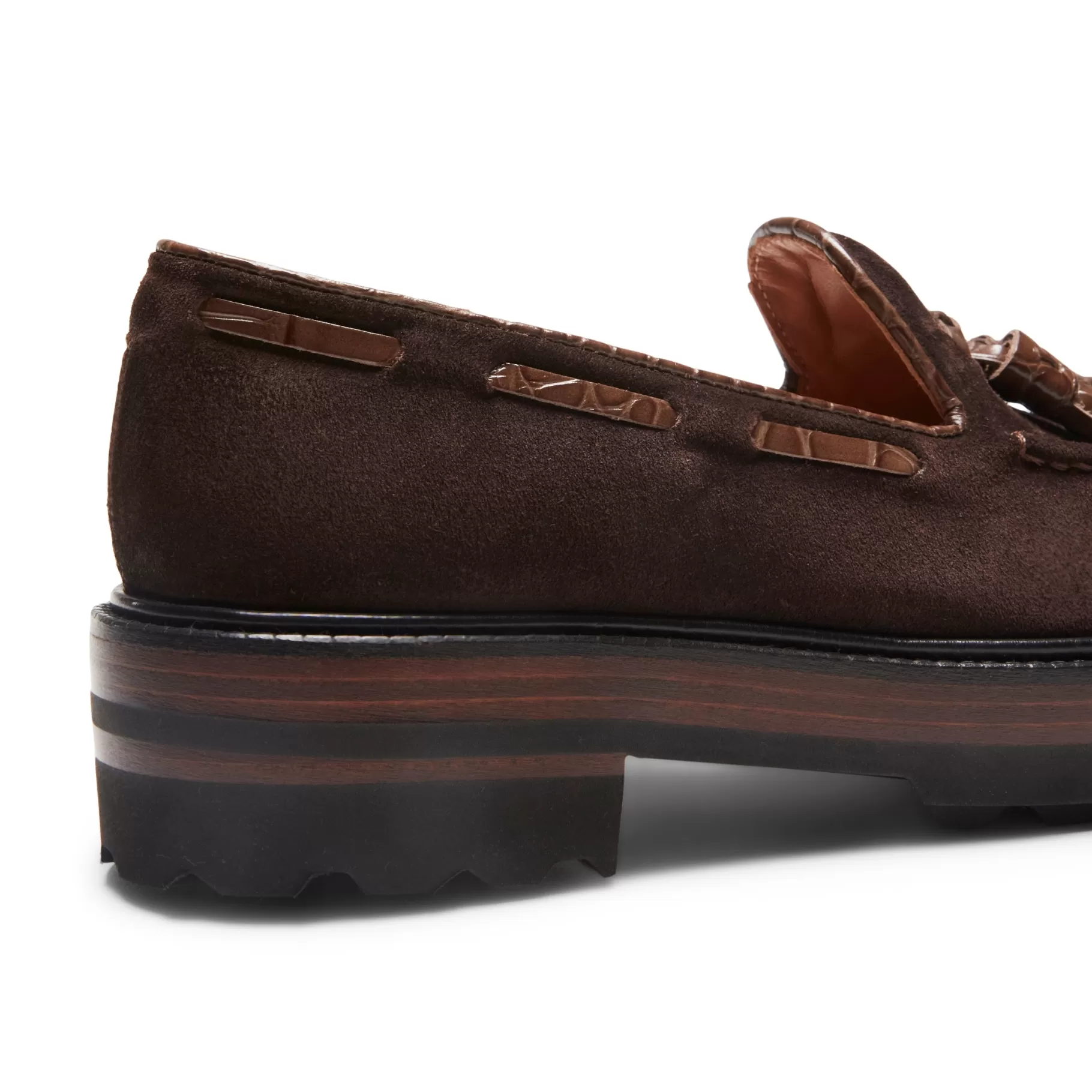 Flash Sale Fratelli Rossetti Mocassino Brera in suede colore - Cacao