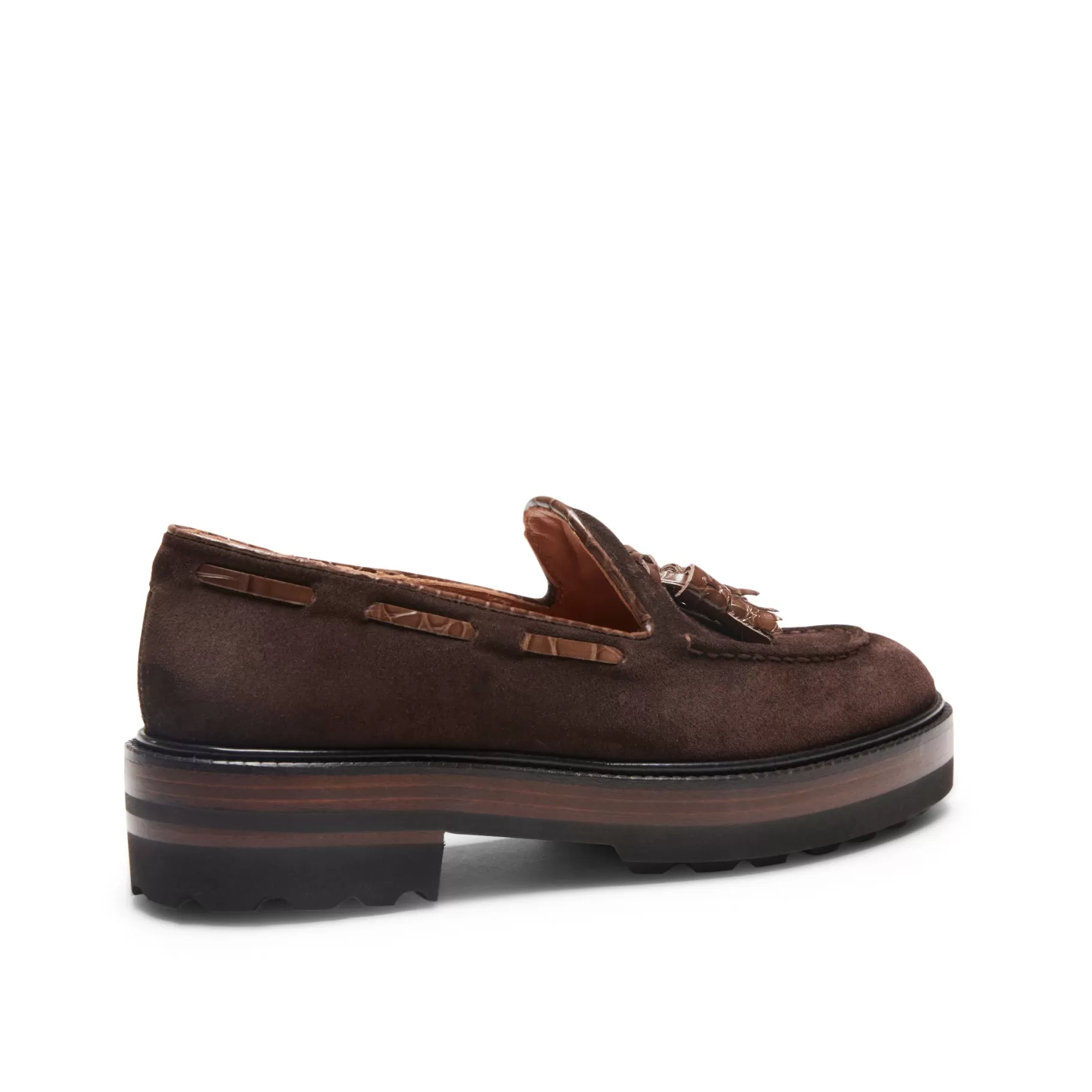 Flash Sale Fratelli Rossetti Mocassino Brera in suede colore - Cacao