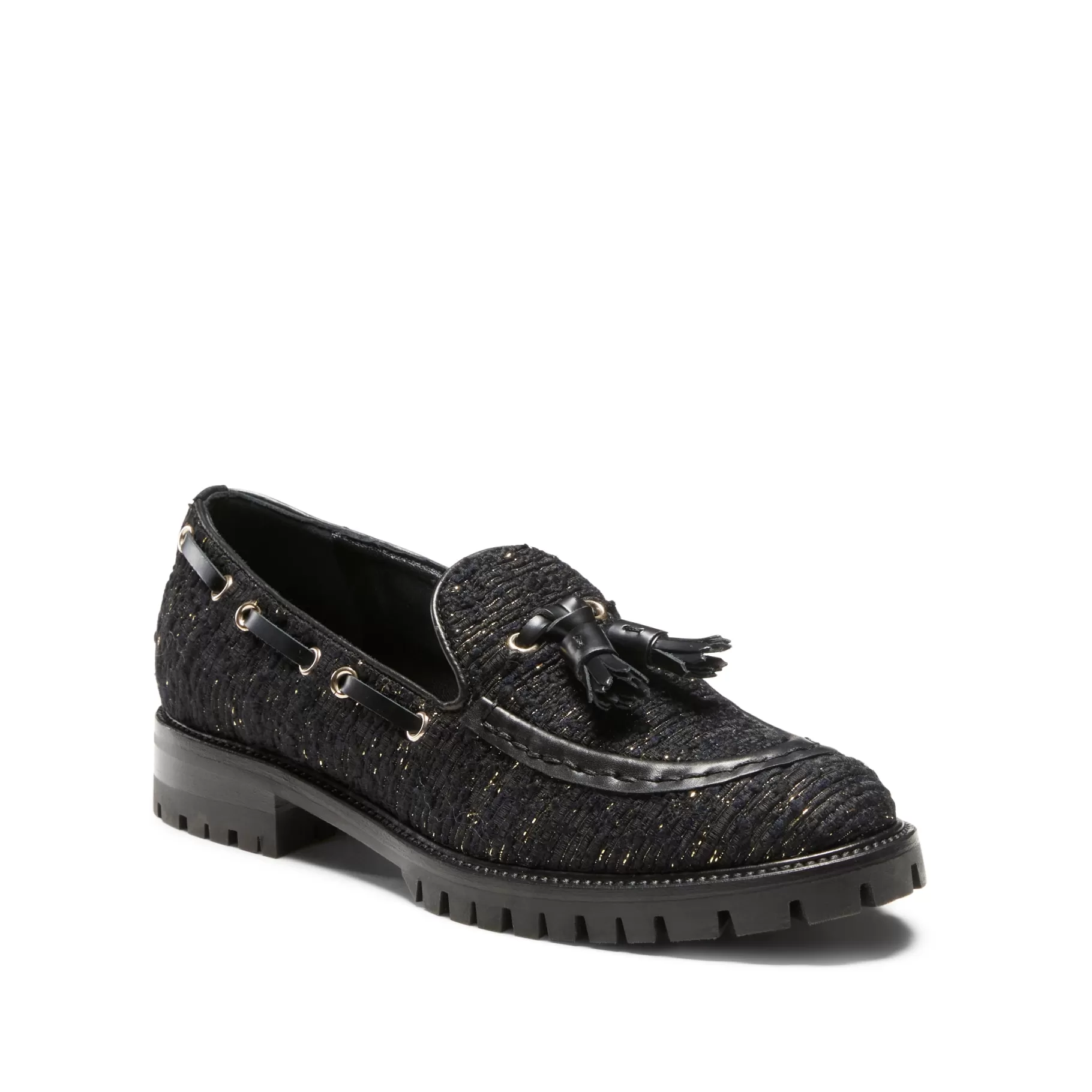 Cheap Fratelli Rossetti Mocassino Brera in tessuto colore nero- Nero/oro