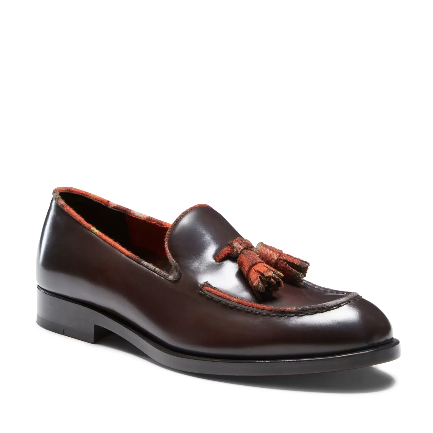 Fashion Fratelli Rossetti Mocassino Brera Kilt in pelle colore - Ebano