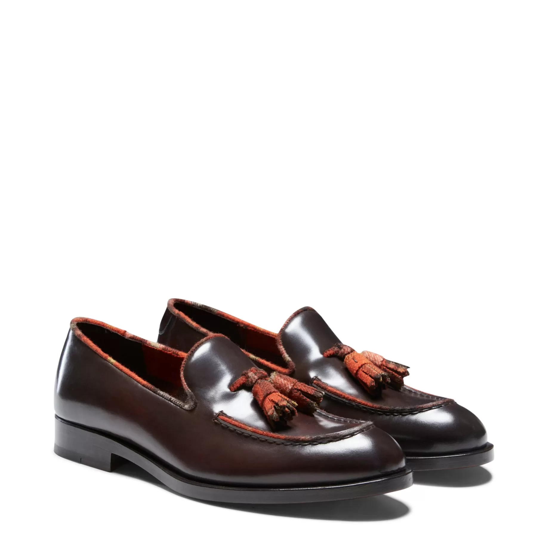 Fashion Fratelli Rossetti Mocassino Brera Kilt in pelle colore - Ebano