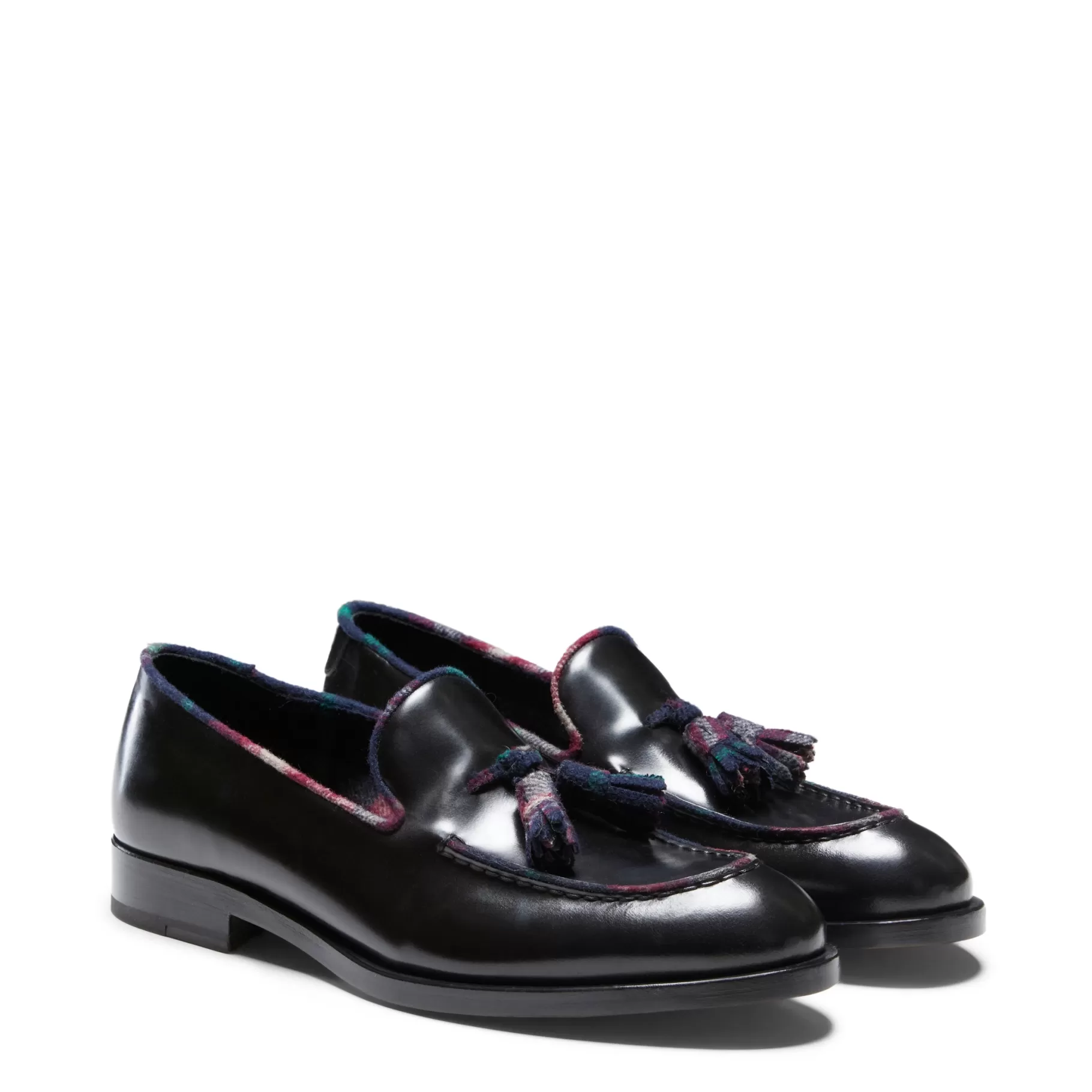 Sale Fratelli Rossetti Mocassino Brera Kilt in pelle colore - Nero