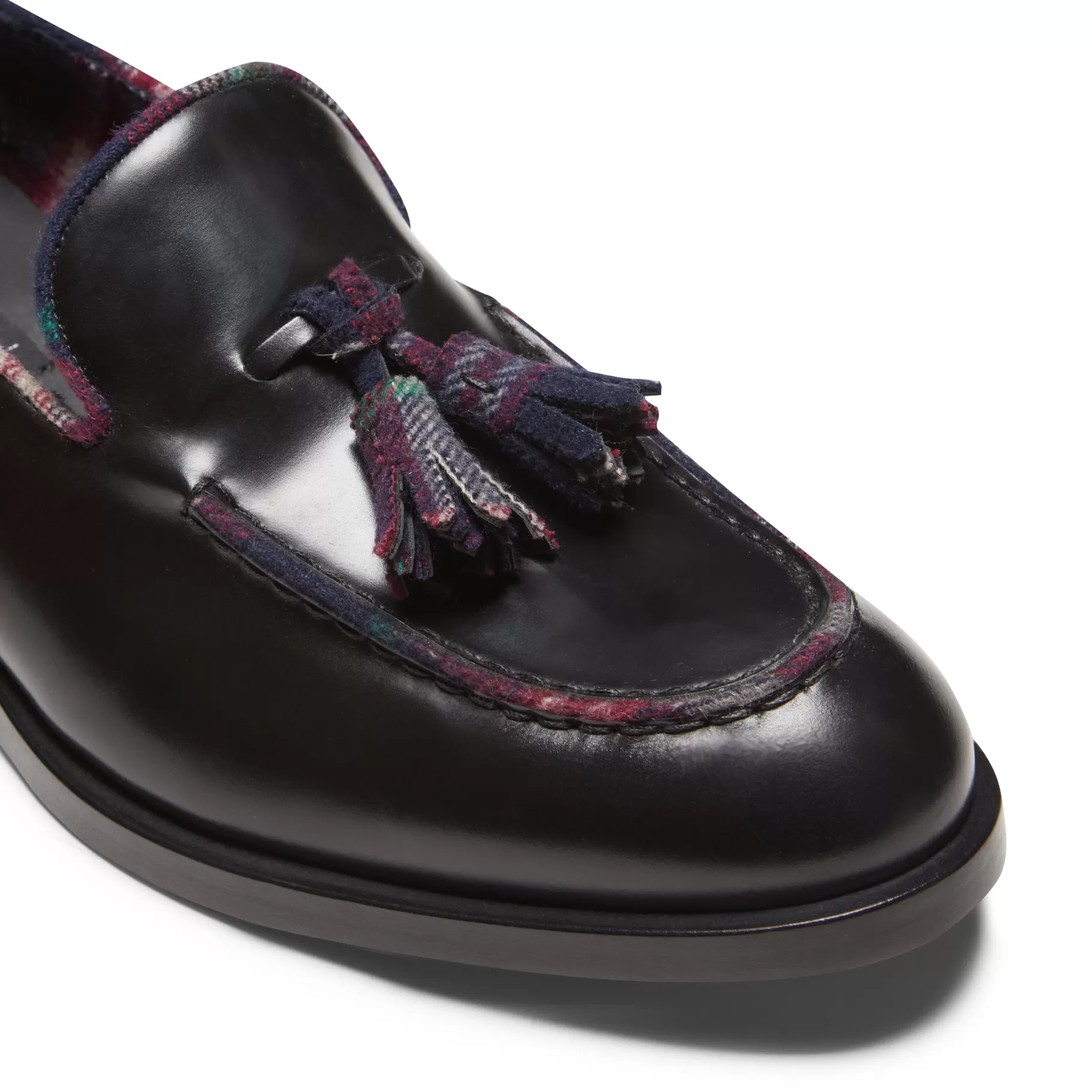 Sale Fratelli Rossetti Mocassino Brera Kilt in pelle colore - Nero