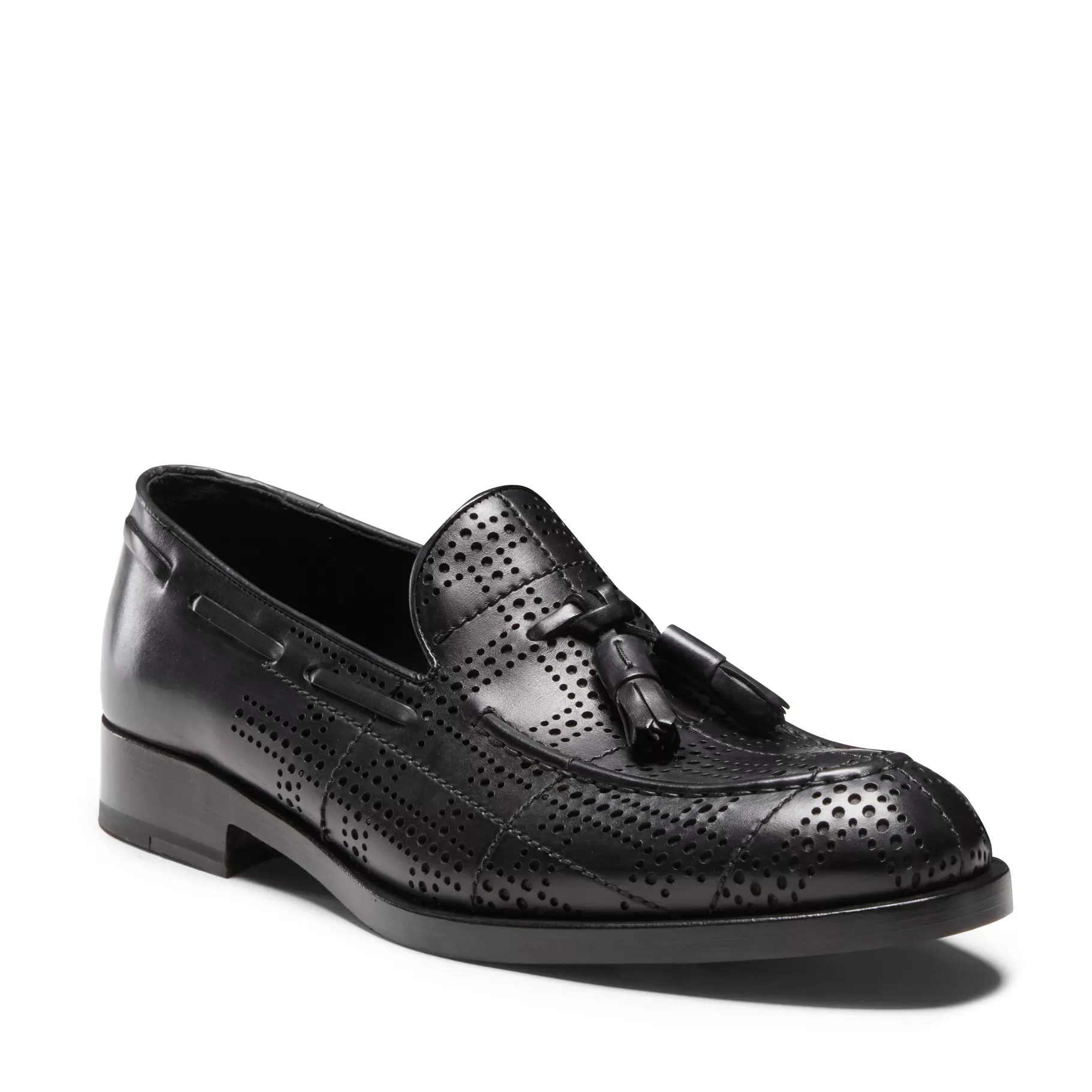 Online Fratelli Rossetti Mocassino Brera Tartan in pelle colore - Nero