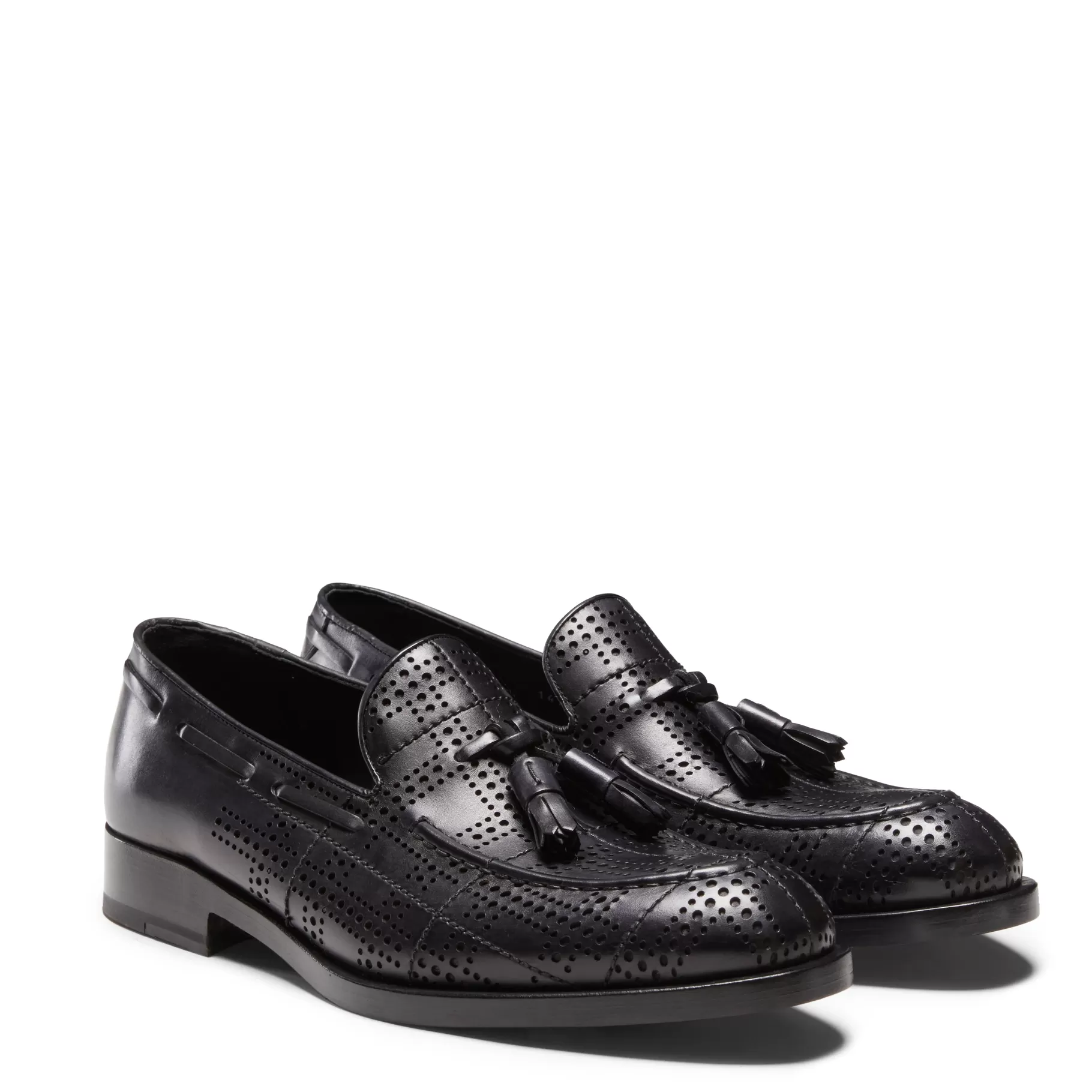 Online Fratelli Rossetti Mocassino Brera Tartan in pelle colore - Nero