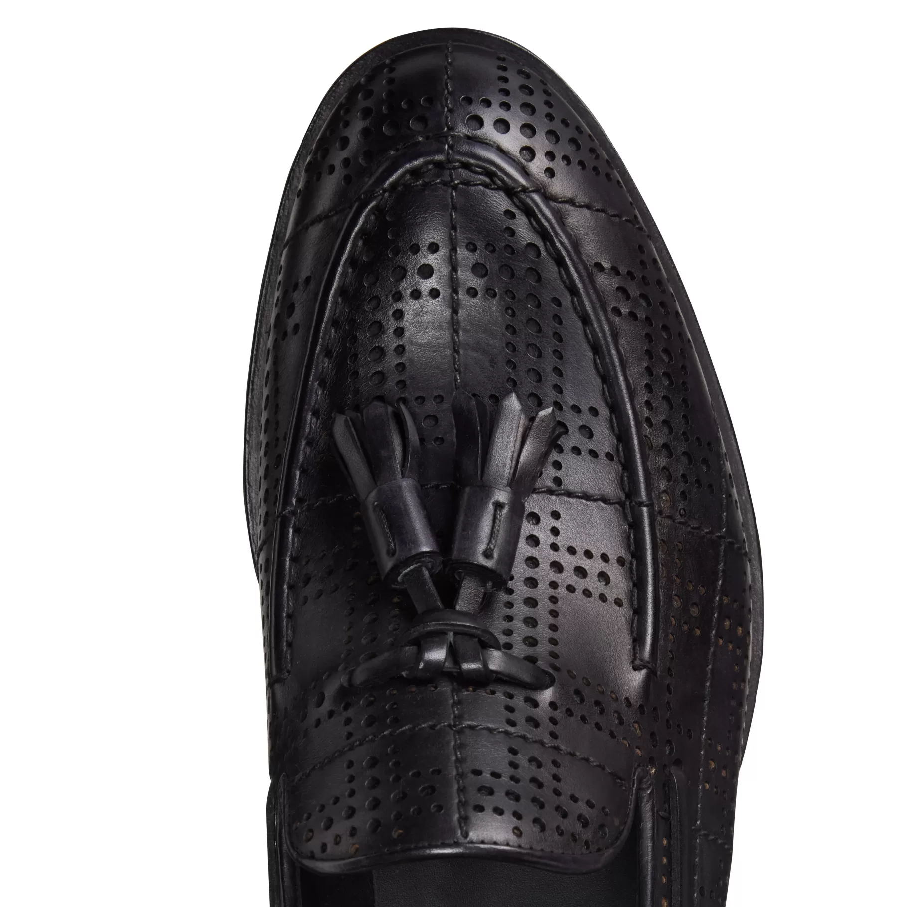 Online Fratelli Rossetti Mocassino Brera Tartan in pelle colore - Nero