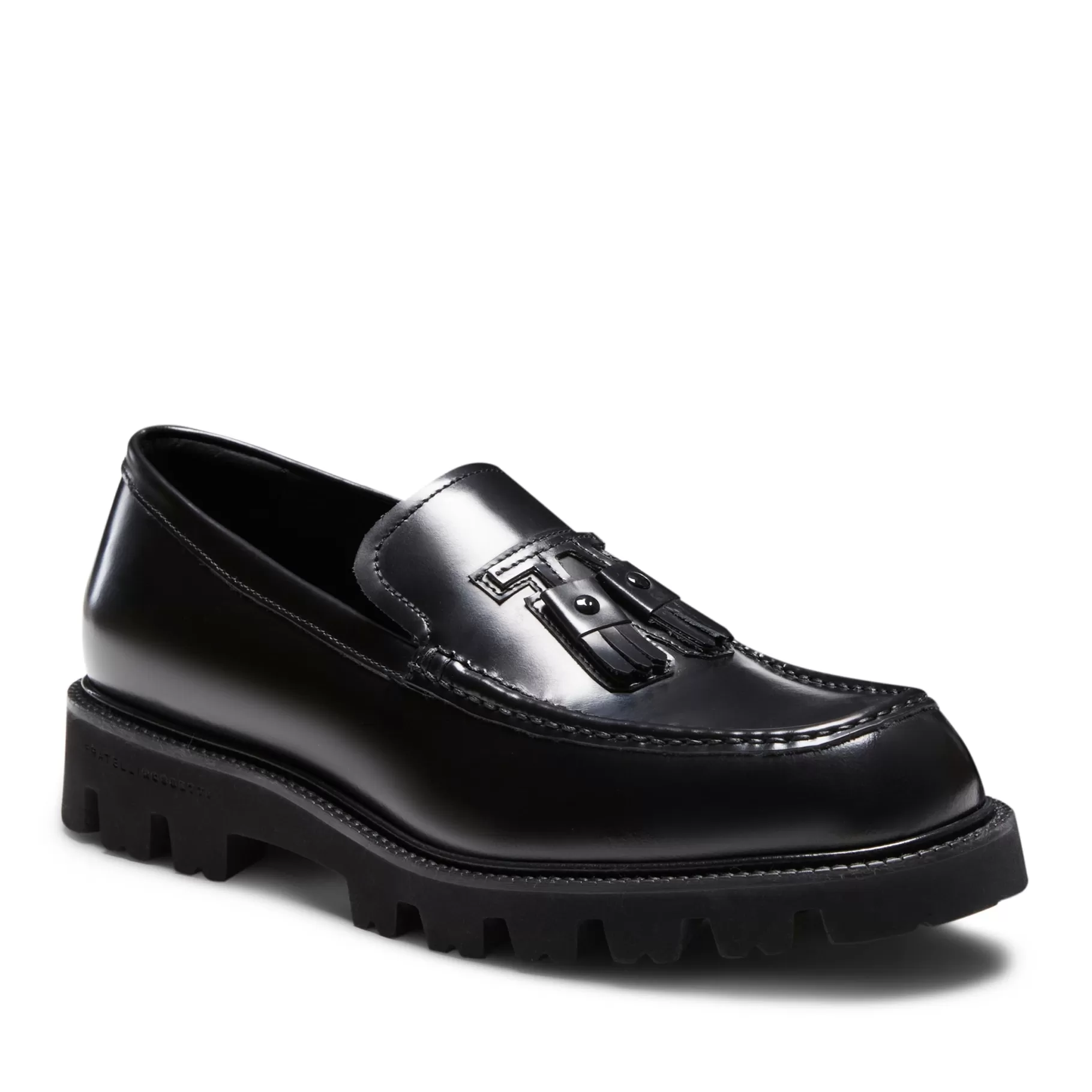 Hot Fratelli Rossetti Mocassino Fiocchetto Patch Registered Design in pelle colore - Nero