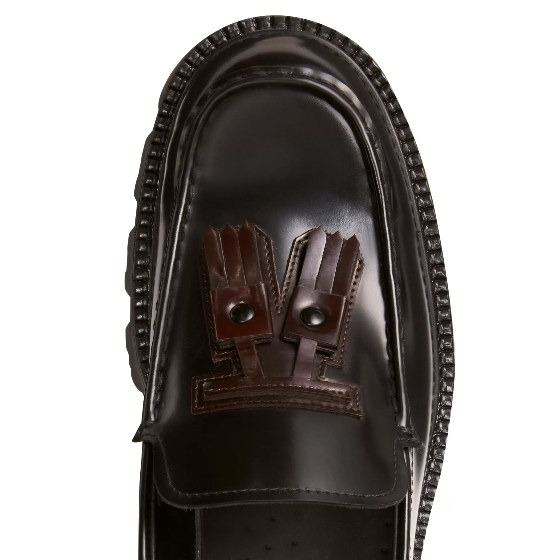 Fashion Fratelli Rossetti Mocassino Fiocchetto Patch Registered Design in pelle colore - Nero