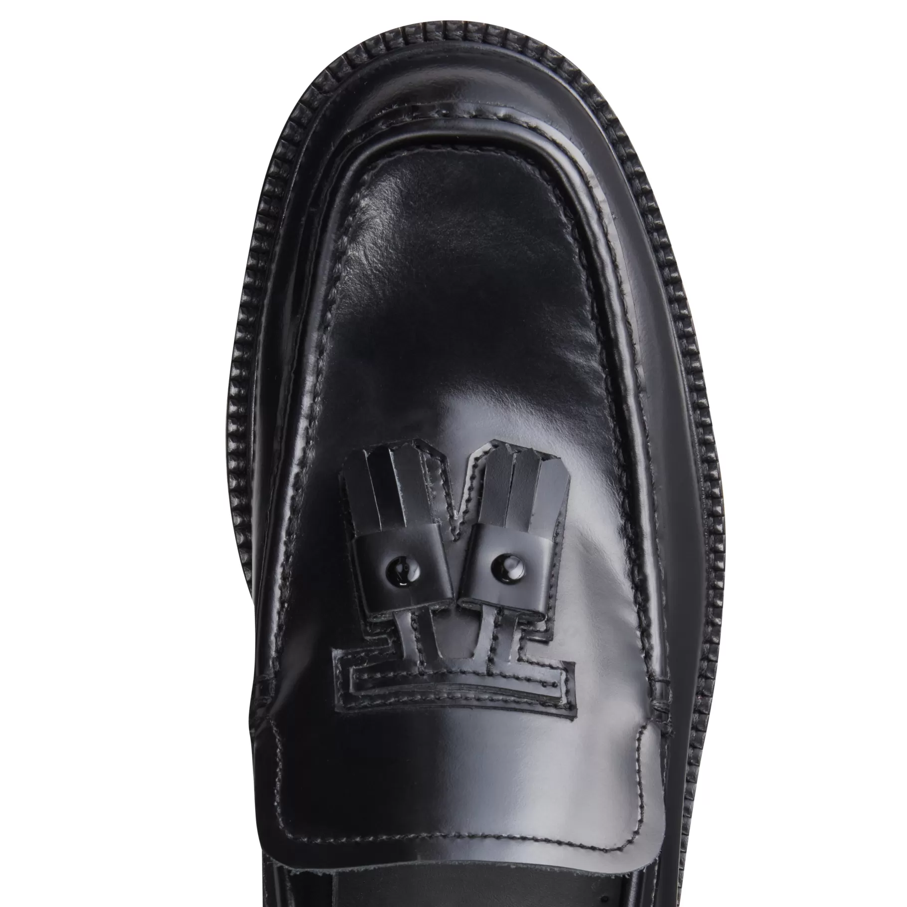 Hot Fratelli Rossetti Mocassino Fiocchetto Patch Registered Design in pelle colore - Nero