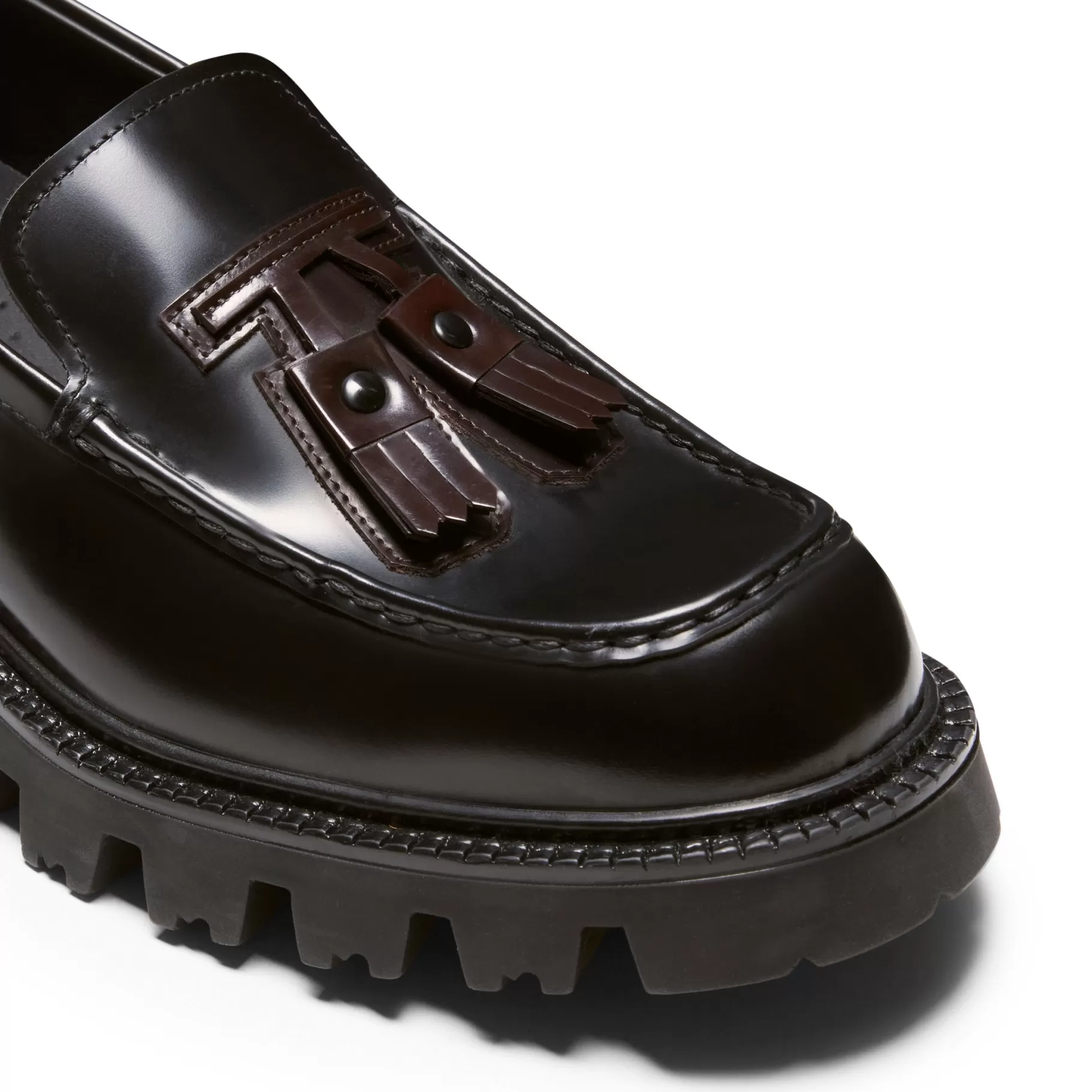 Fashion Fratelli Rossetti Mocassino Fiocchetto Patch Registered Design in pelle colore - Nero