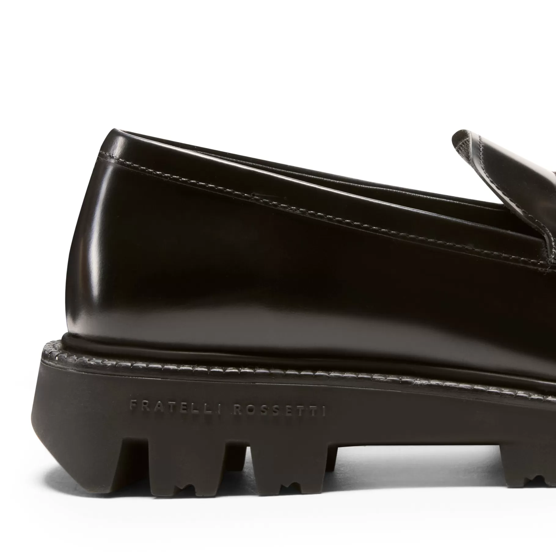 Fashion Fratelli Rossetti Mocassino Fiocchetto Patch Registered Design in pelle colore - Nero