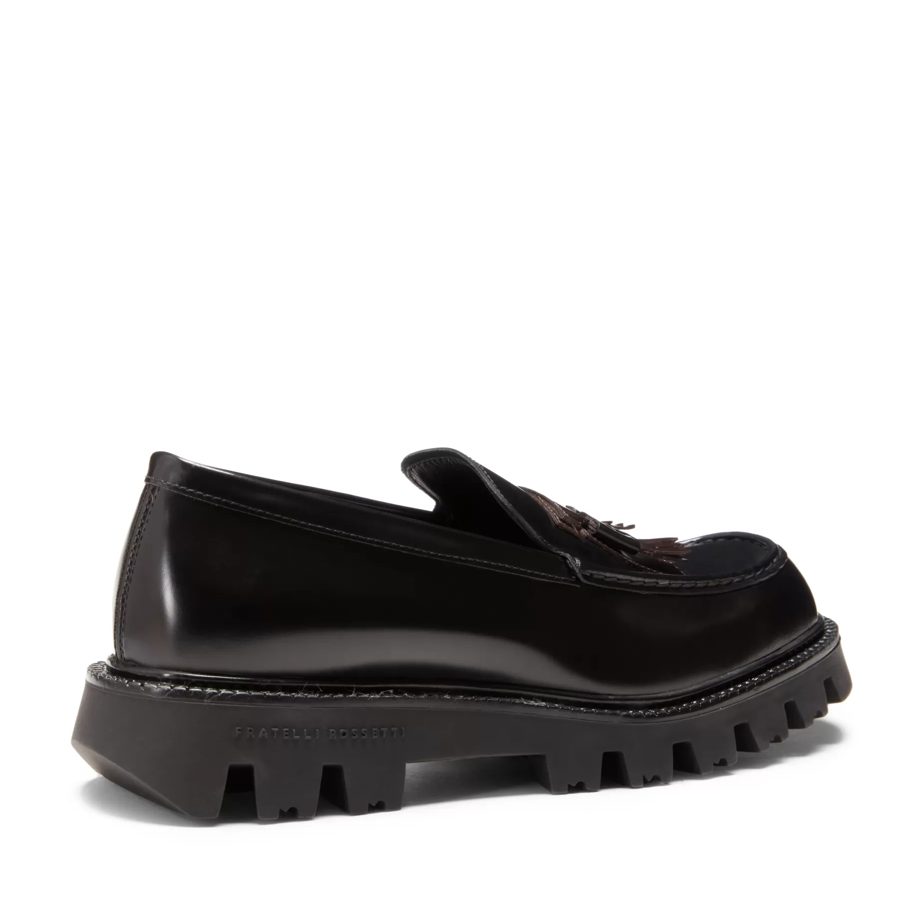 Fashion Fratelli Rossetti Mocassino Fiocchetto Patch Registered Design in pelle colore - Nero