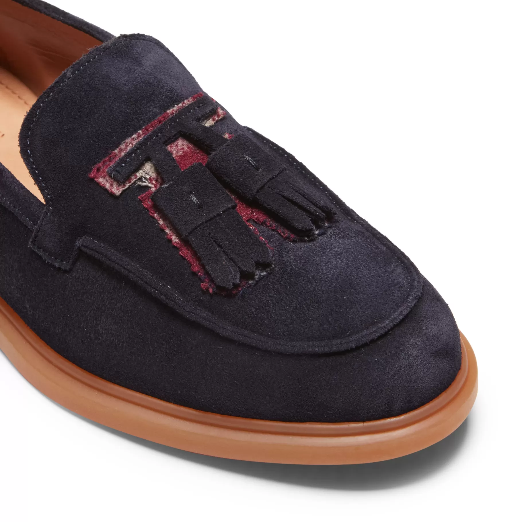 Fashion Fratelli Rossetti Mocassino Fiocchetto Patch Registered Design in suede colore blu- Navy