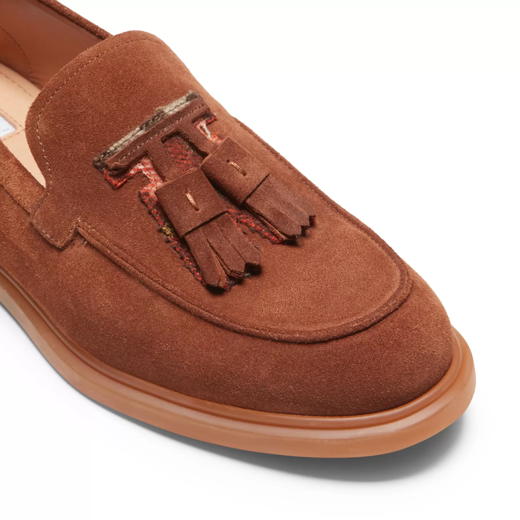 Store Fratelli Rossetti Mocassino Fiocchetto Patch Registered Design in suede colore - Bruciato