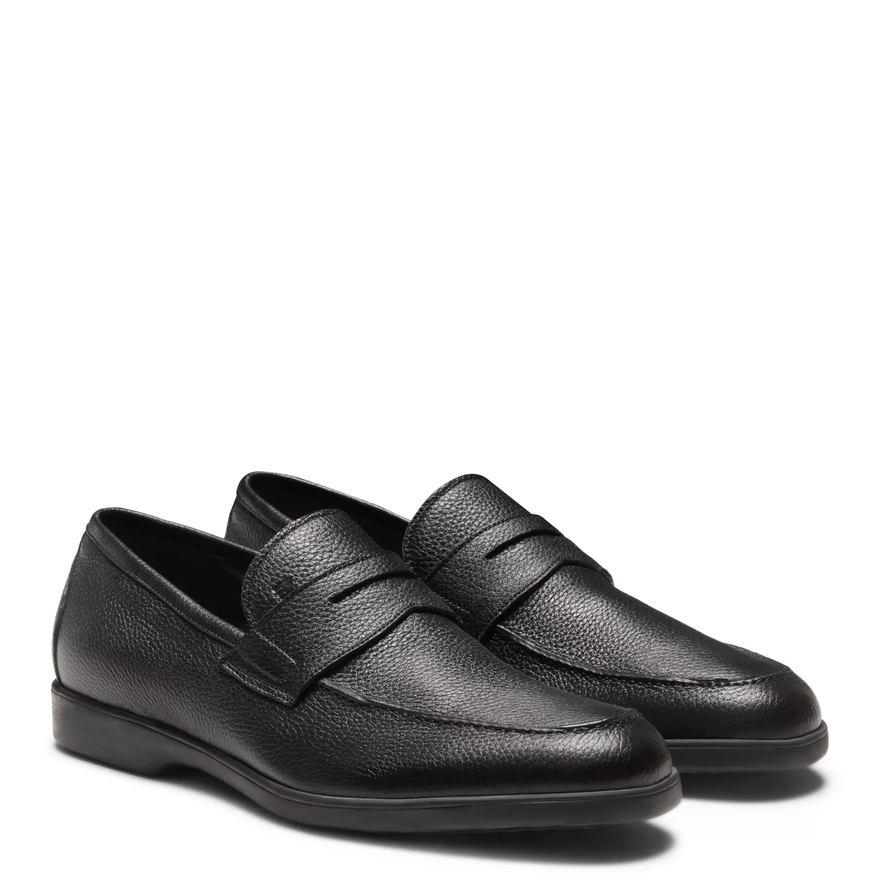Shop Fratelli Rossetti Mocassino in pelle colore - Nero