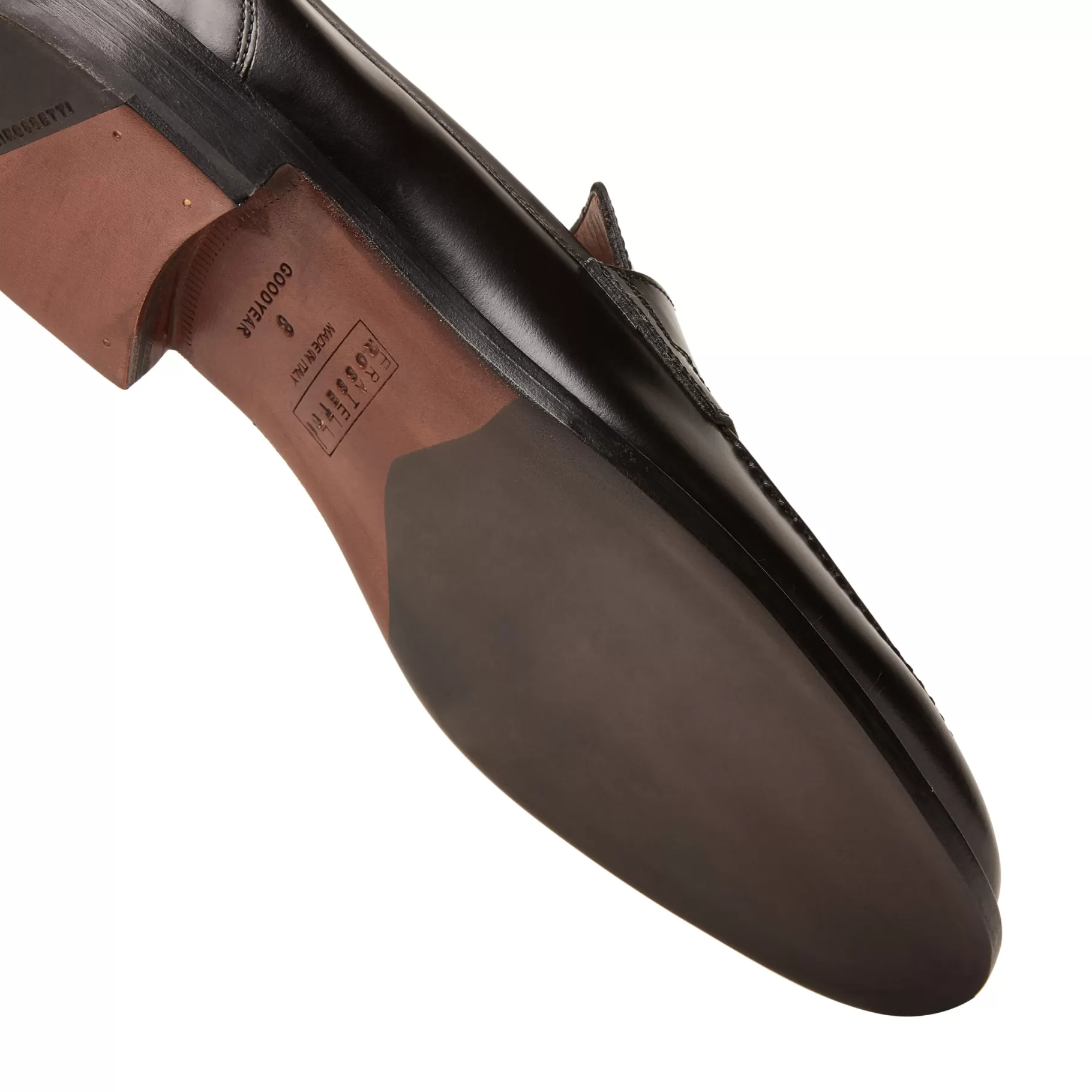 Outlet Fratelli Rossetti Mocassino in pelle colore - Nero