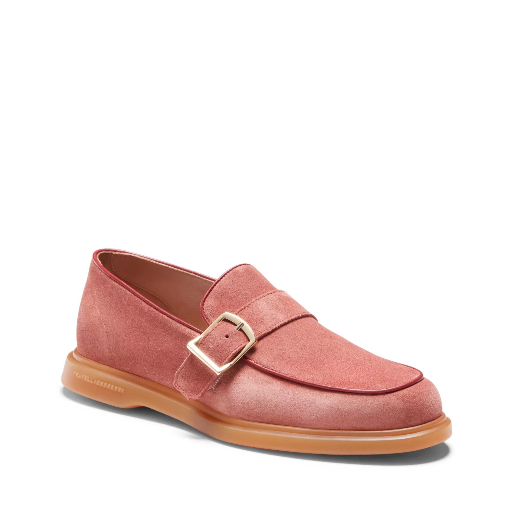 New Fratelli Rossetti Mocassino in suede colore - Litchi