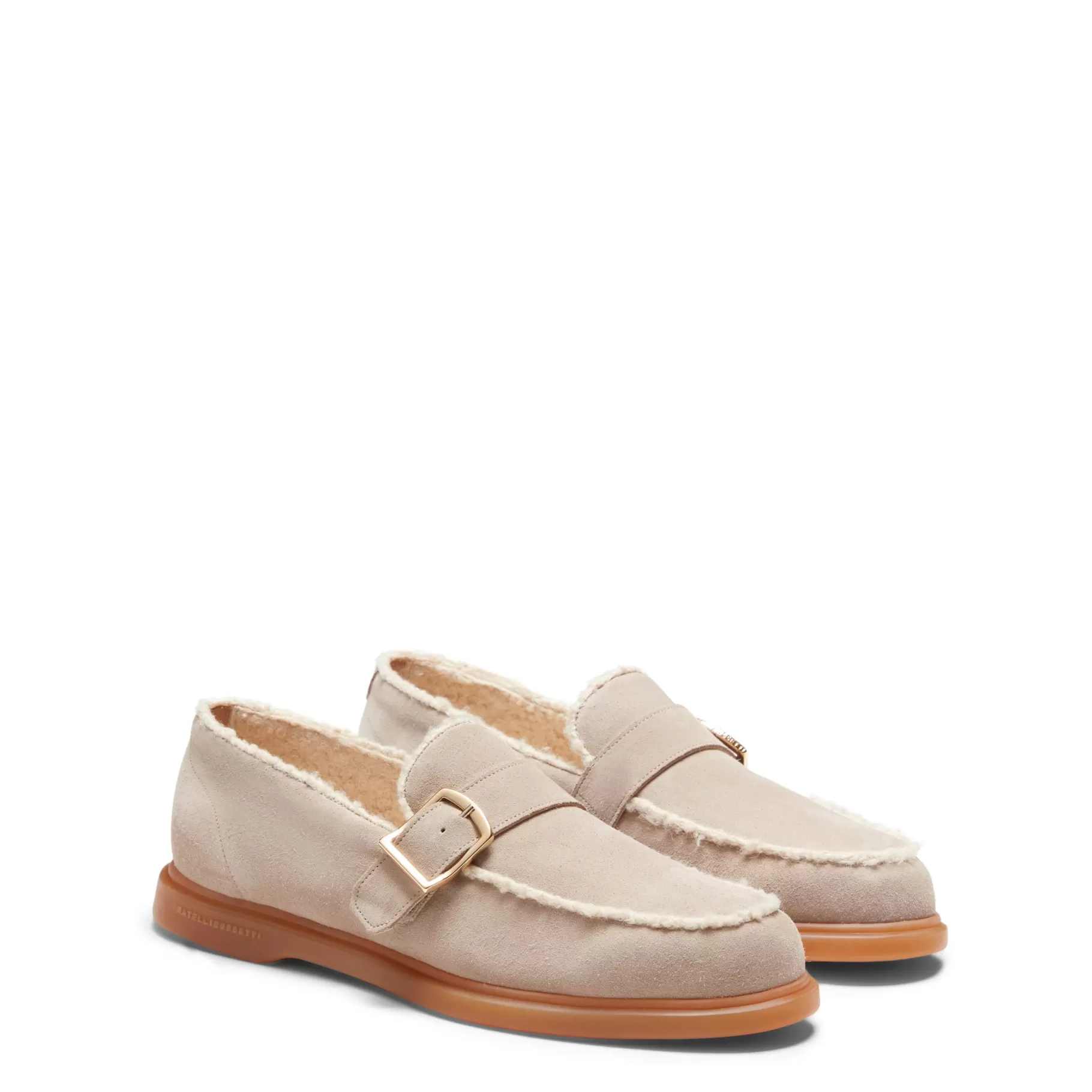 Clearance Fratelli Rossetti Mocassino in suede colore - Sabbia