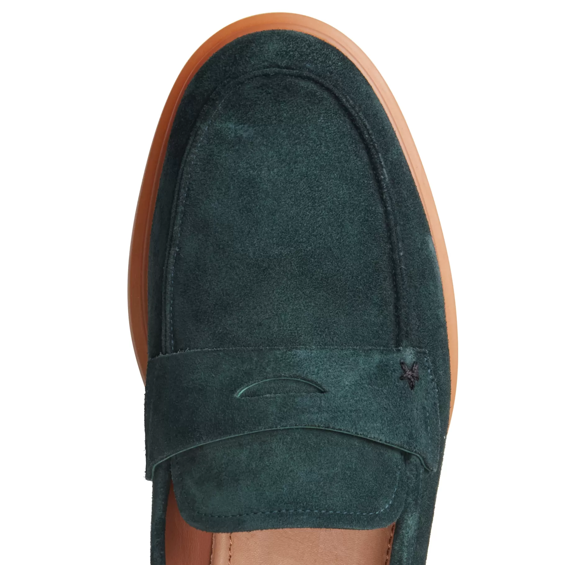Hot Fratelli Rossetti Mocassino in suede colore verde - Bottiglia