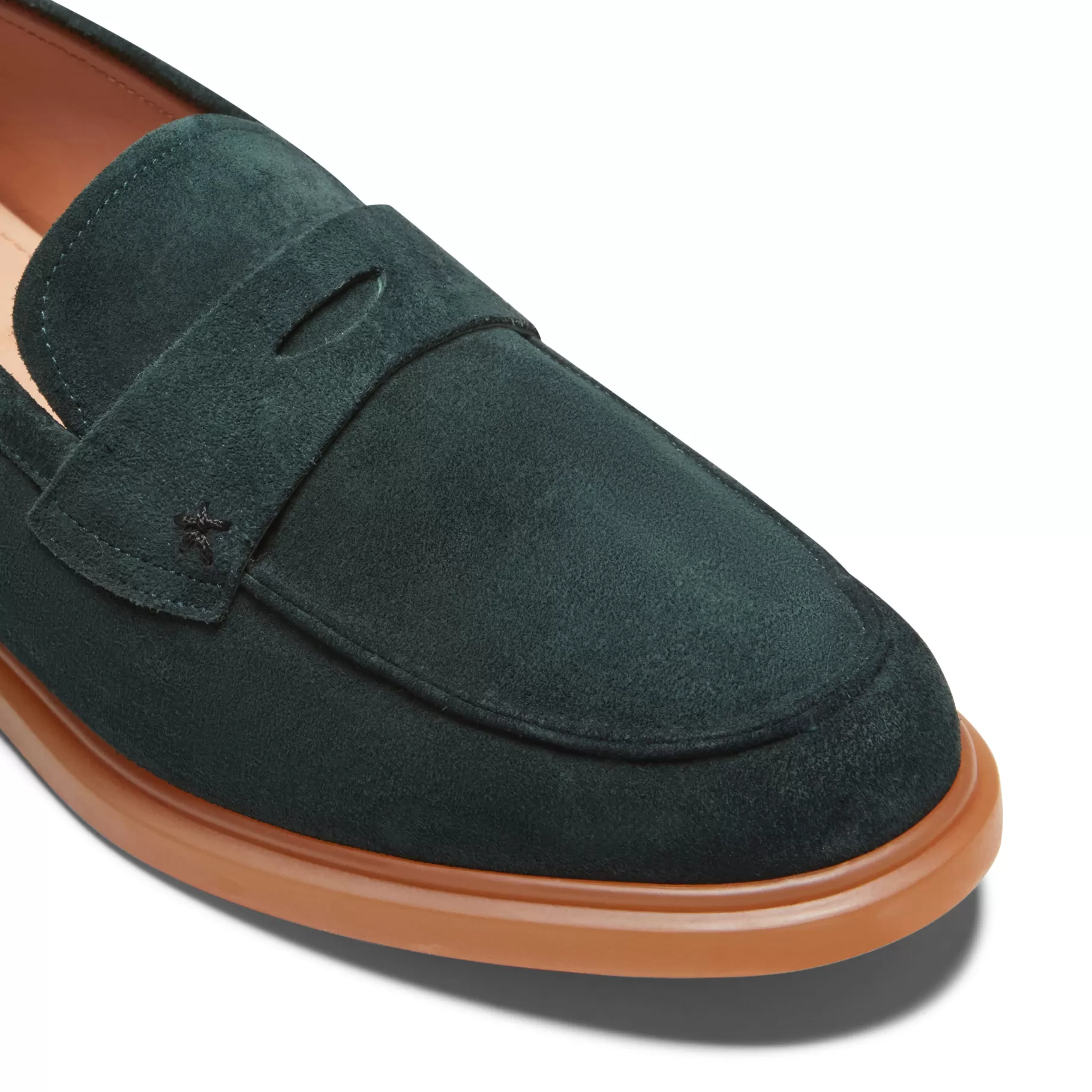 Hot Fratelli Rossetti Mocassino in suede colore verde - Bottiglia