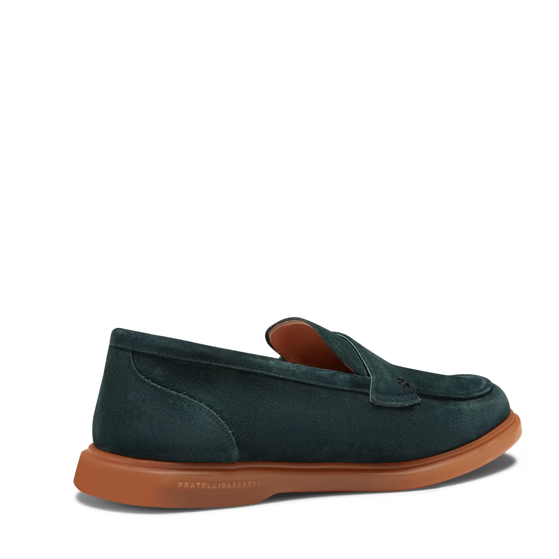 Hot Fratelli Rossetti Mocassino in suede colore verde - Bottiglia