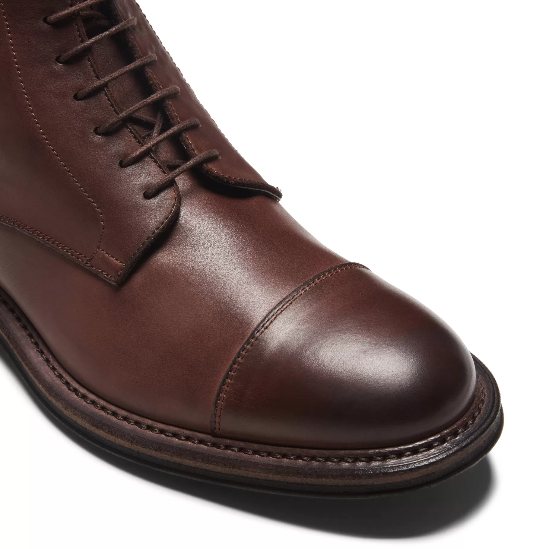Outlet Fratelli Rossetti Polacco in pelle da uomo colore - Castagna