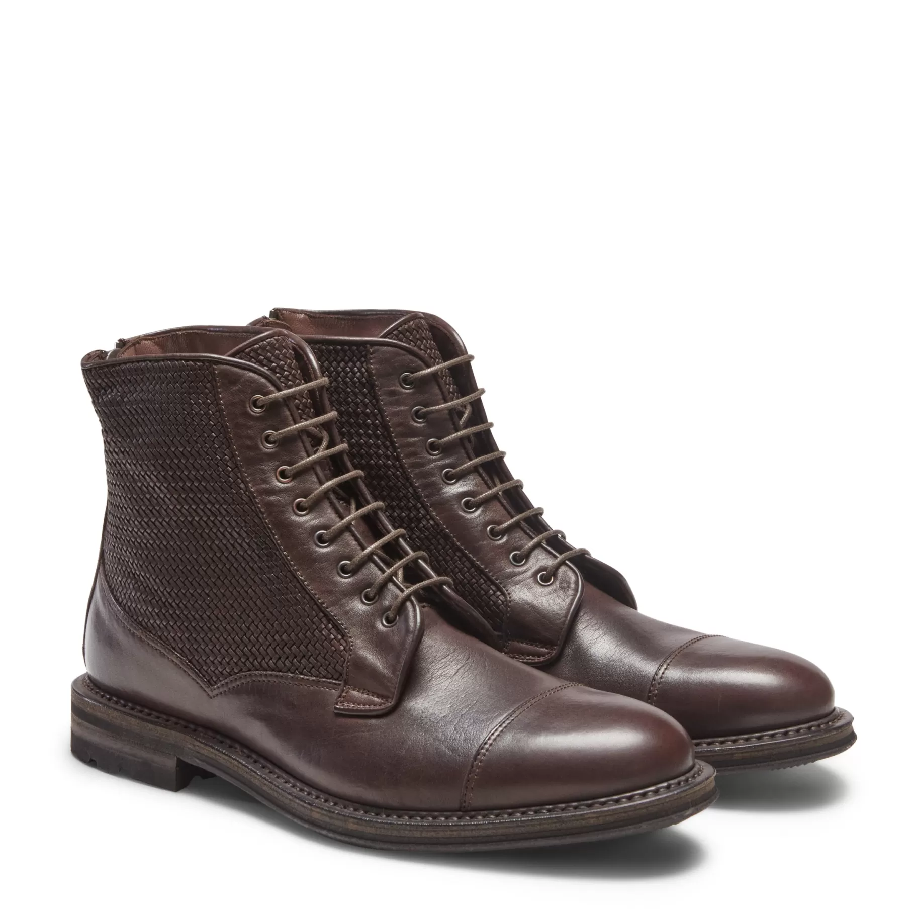 Flash Sale Fratelli Rossetti Polacco in pelle da uomo colore - Mogano