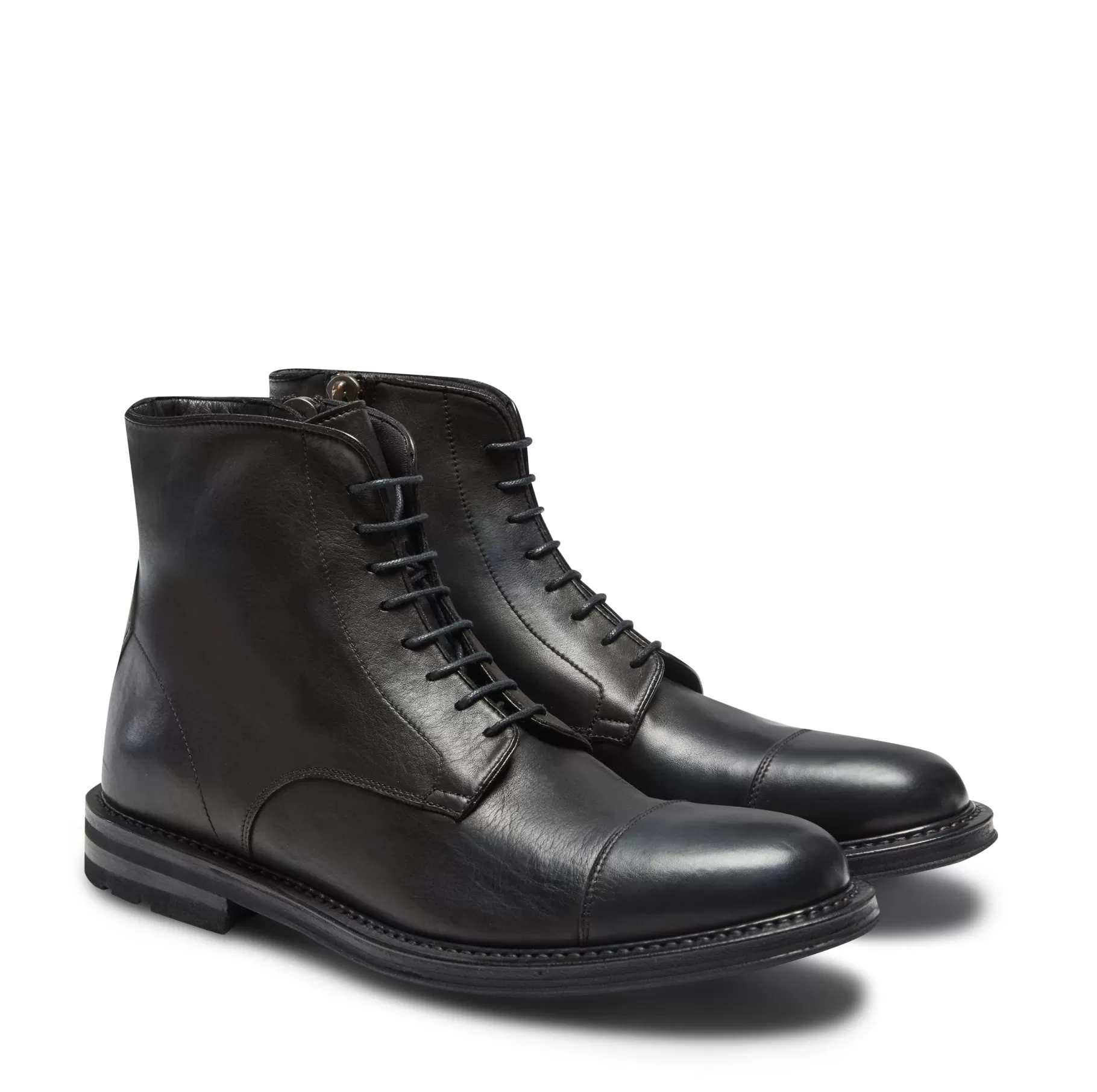 Flash Sale Fratelli Rossetti Polacco in pelle da uomo colore - Nero
